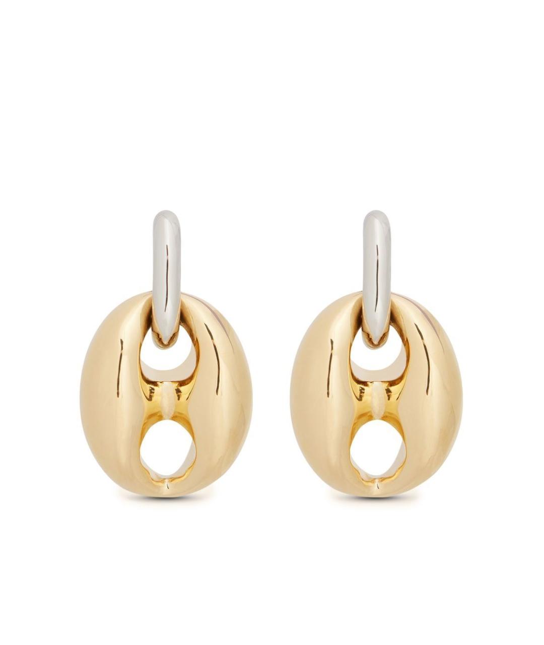 PACO RABANNE Золотые металлические серьги, фото 1