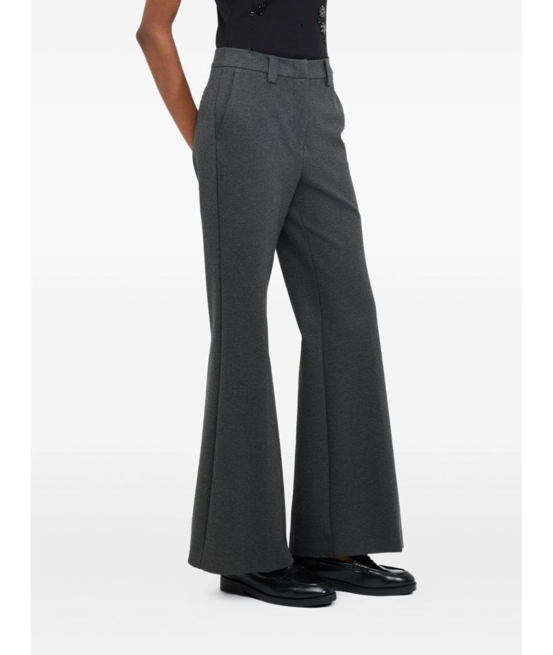 LIU JO Серые прямые брюки, фото 2