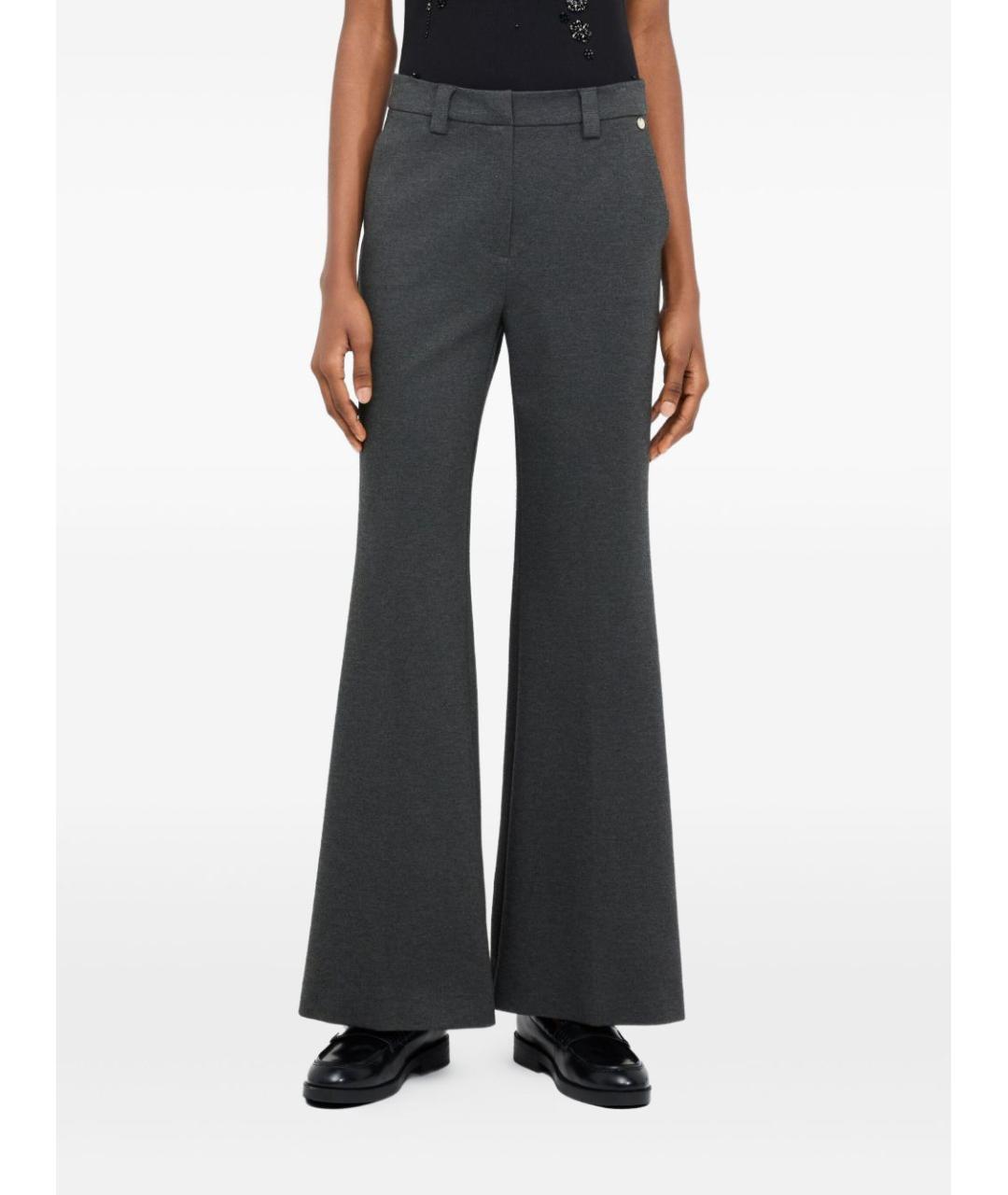 LIU JO Серые прямые брюки, фото 3