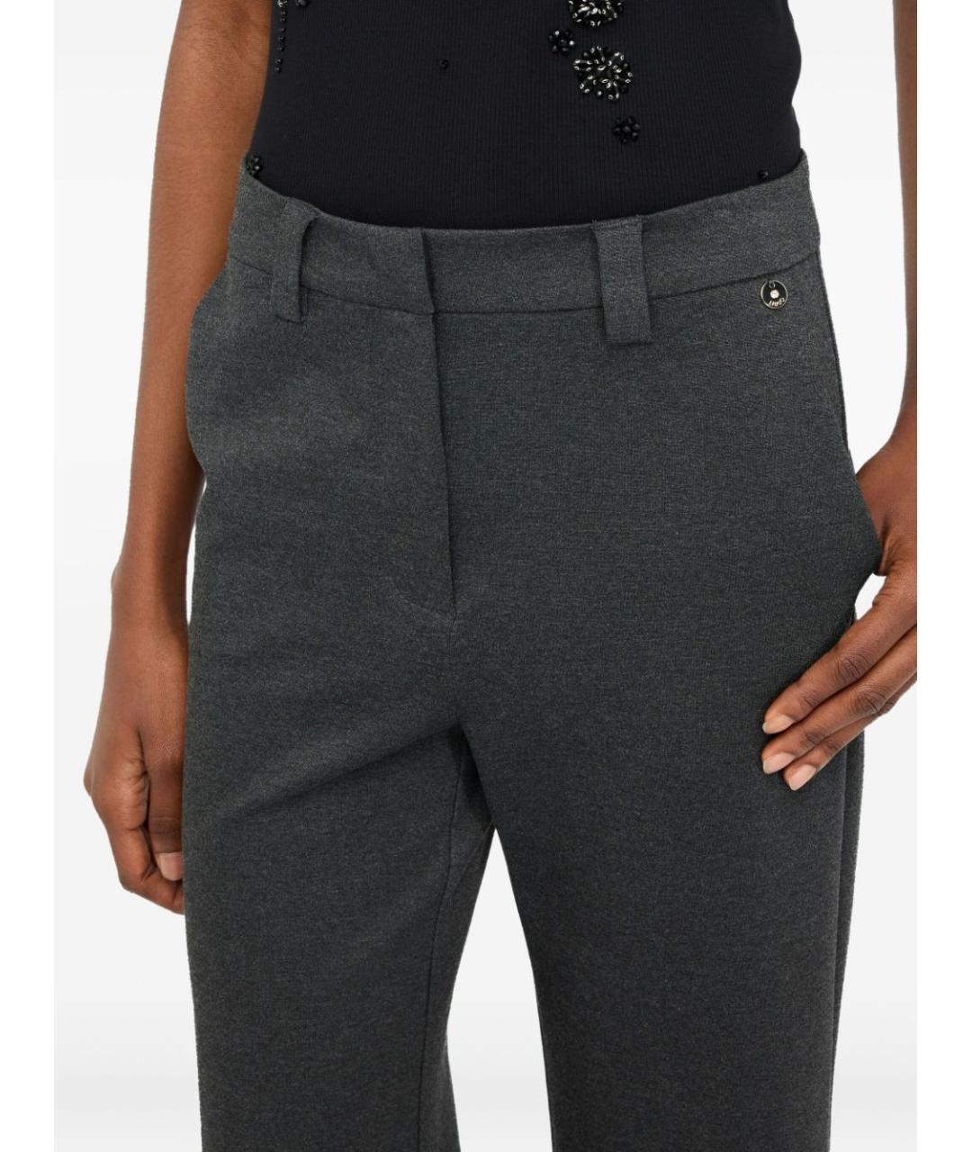 LIU JO Серые прямые брюки, фото 4