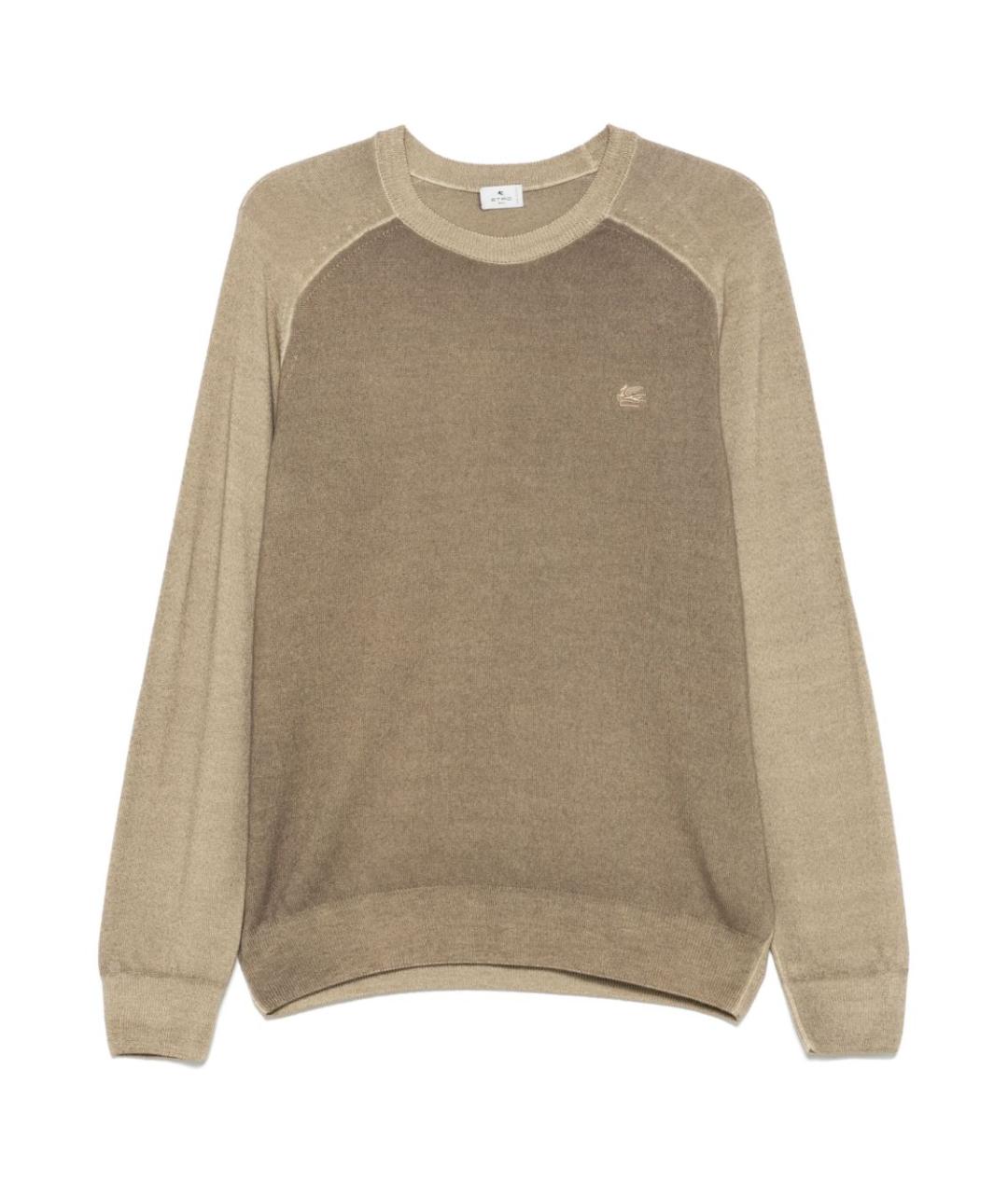 ETRO Хаки шерстяной джемпер / свитер, фото 1