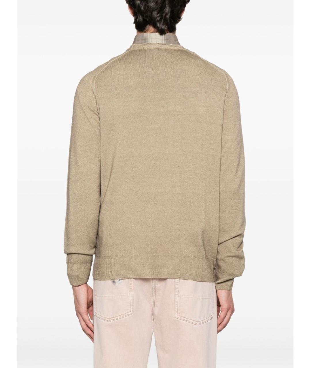 ETRO Хаки шерстяной джемпер / свитер, фото 5