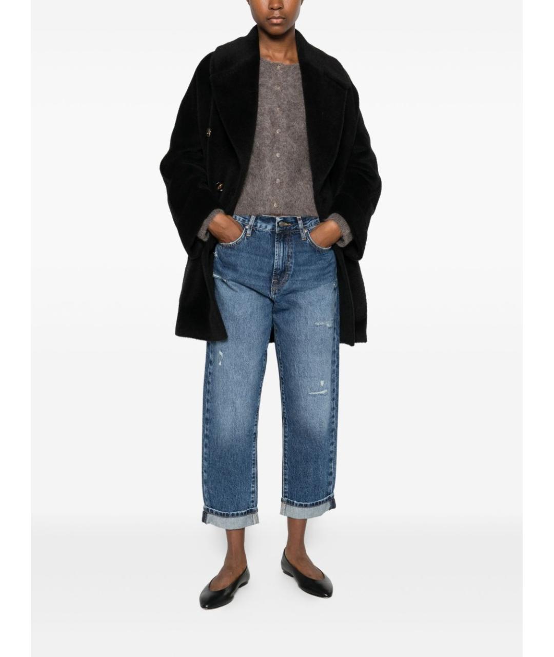 TAGLIATORE Черное шерстяное пальто, фото 5