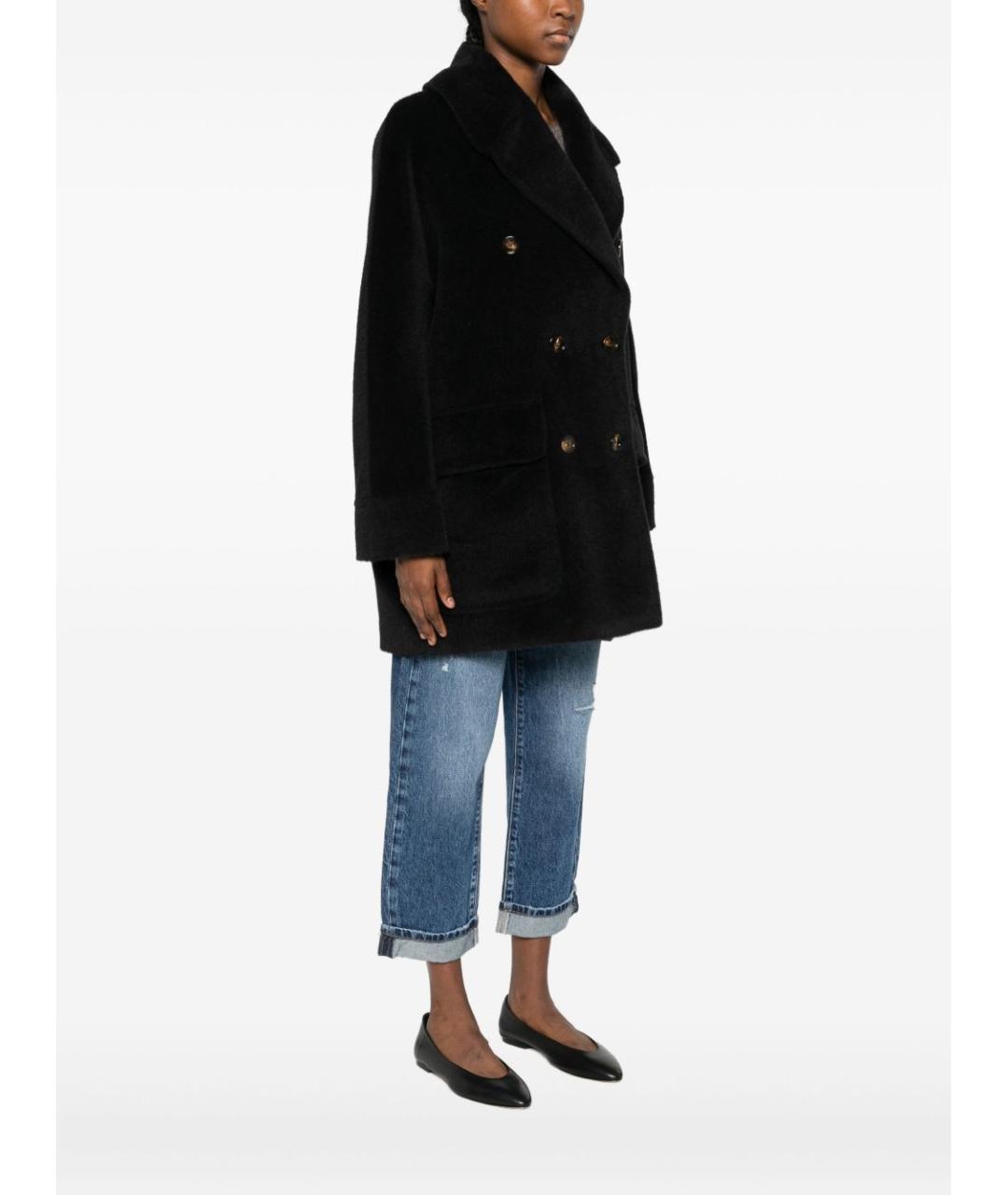 TAGLIATORE Черное шерстяное пальто, фото 3