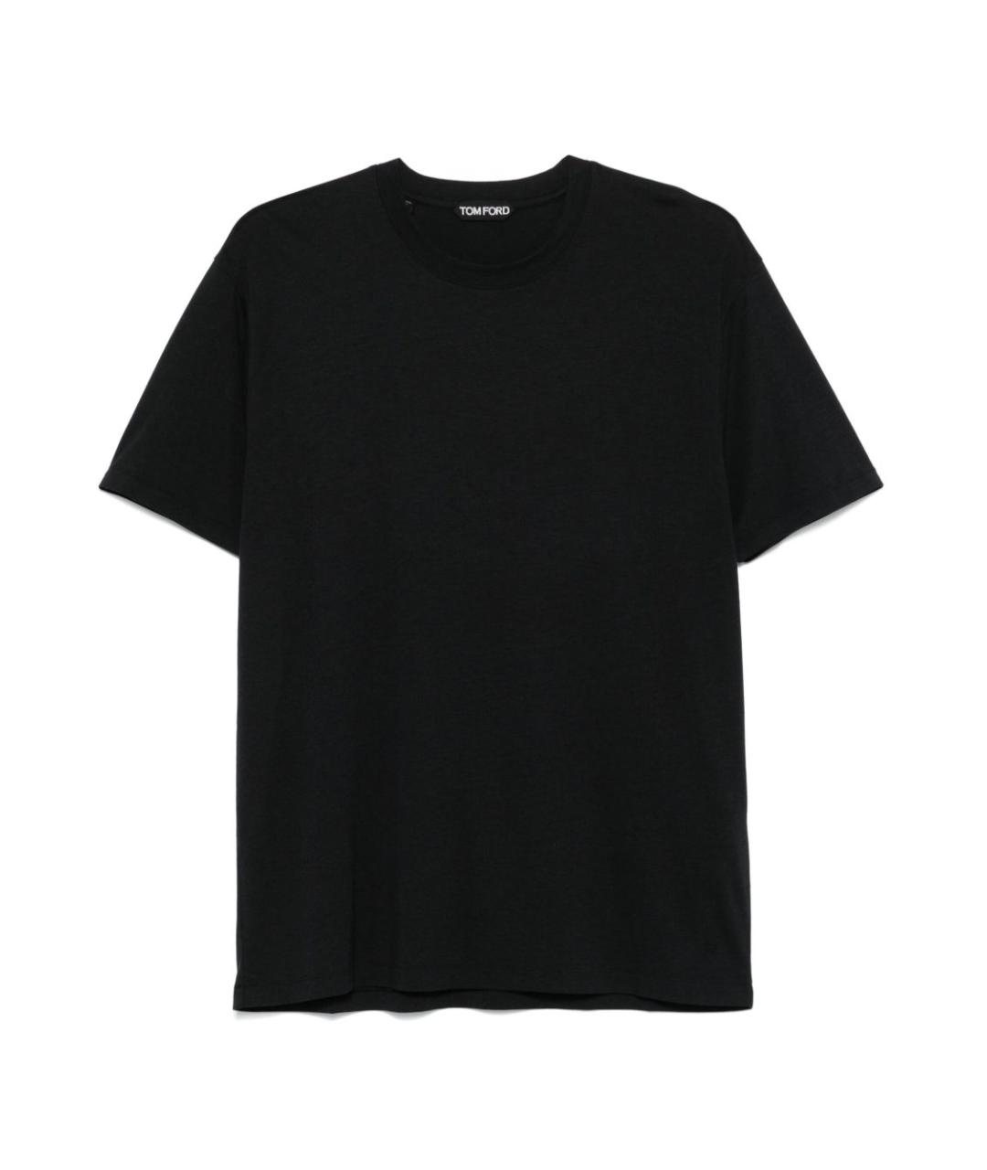 TOM FORD Черная хлопковая футболка, фото 1