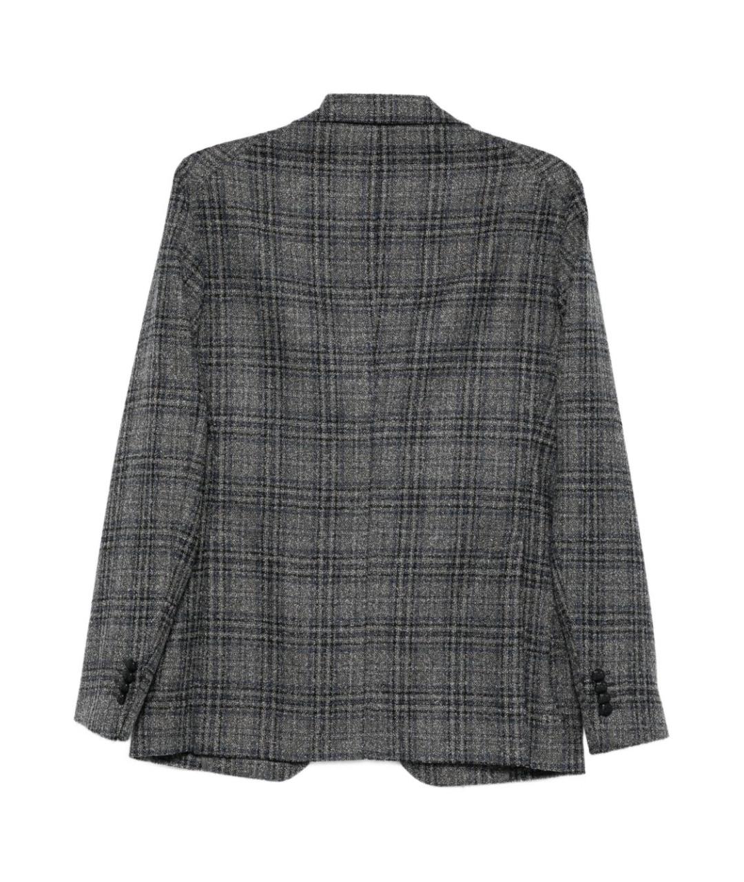 TAGLIATORE Серый шерстяной пиджак, фото 3