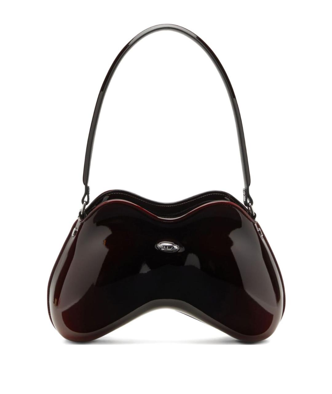 DIESEL Бордовая сумка через плечо из искусственной кожи, фото 1