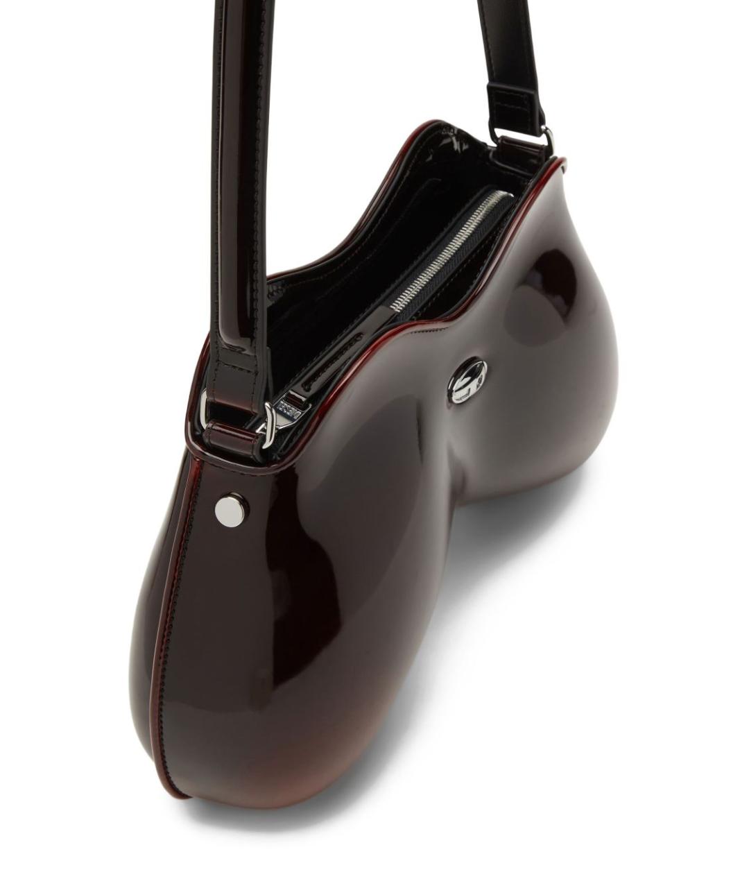 DIESEL Бордовая сумка через плечо из искусственной кожи, фото 5
