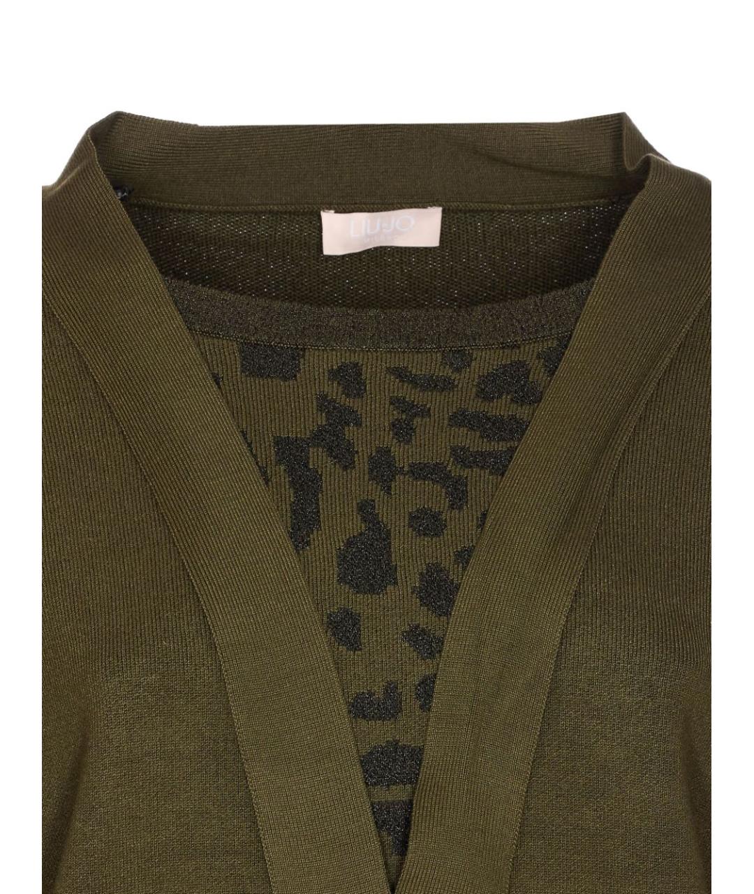 LIU JO Зеленый вискозный джемпер / свитер, фото 4