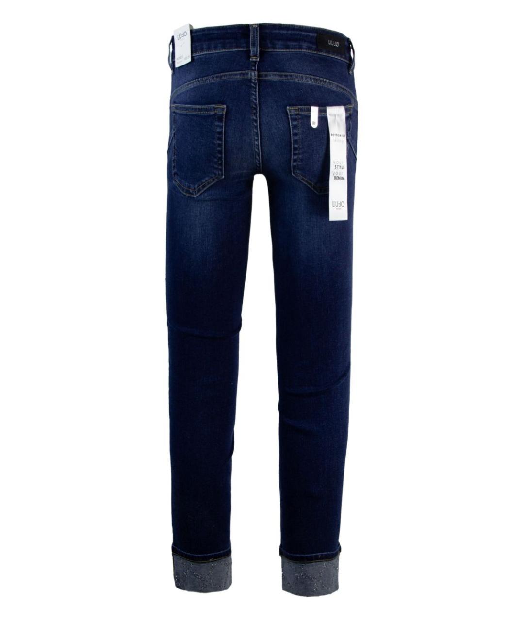 LIU JO Синие хлопковые джинсы слим, фото 2