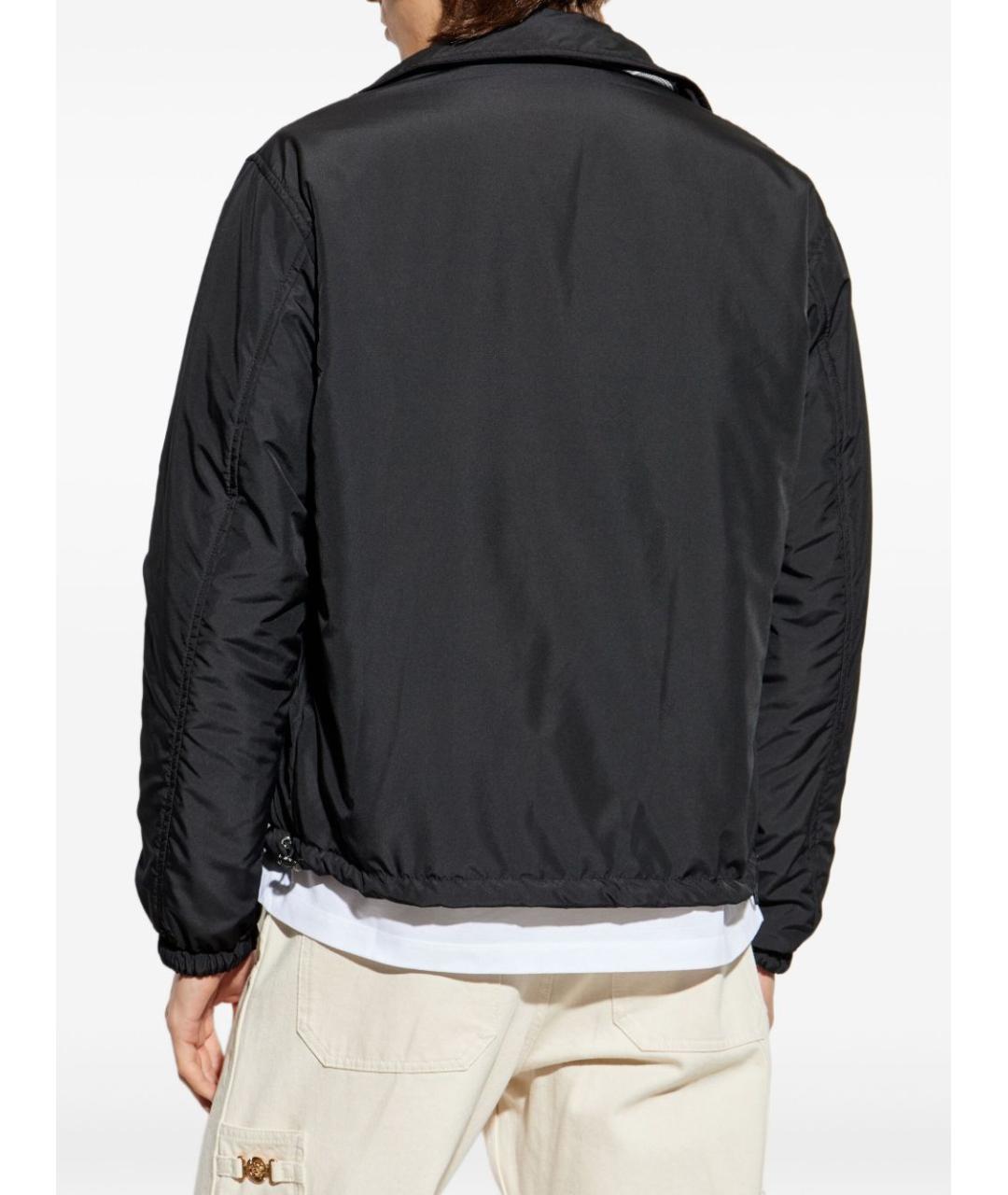 VERSACE Черная полиэстеровая куртка, фото 7