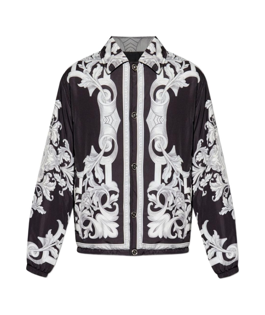 VERSACE Черная полиэстеровая куртка, фото 1