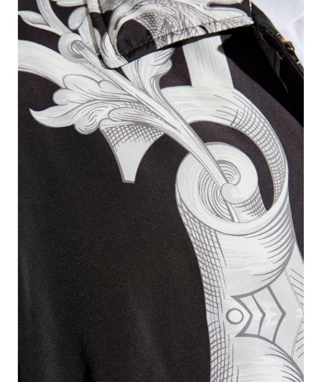 VERSACE Черная полиэстеровая куртка, фото 6