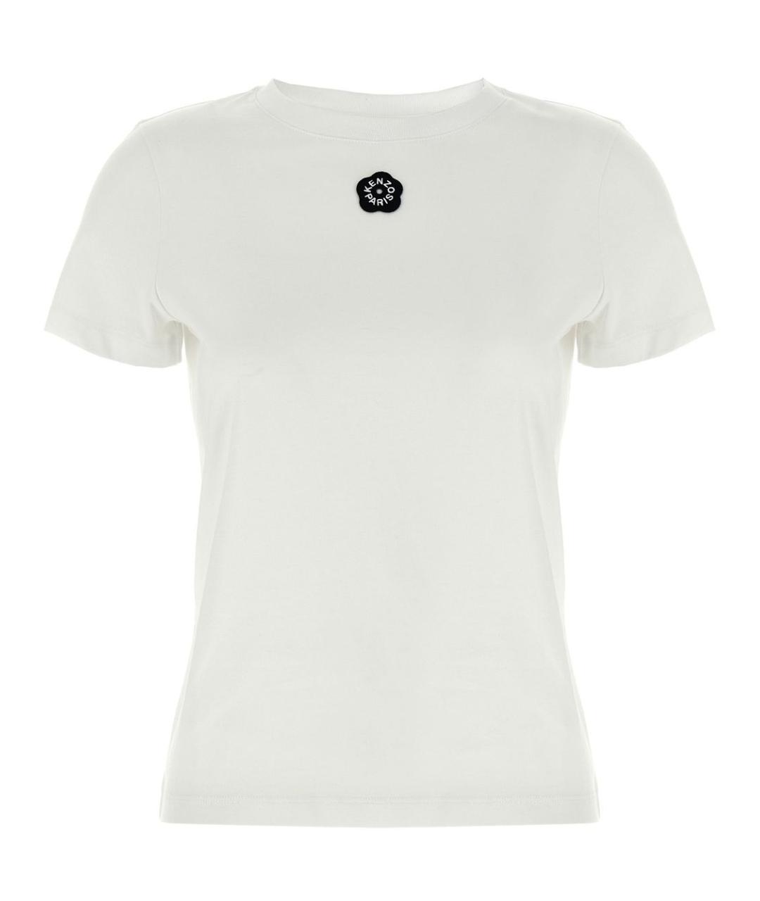 KENZO Белая хлопковая футболка, фото 1