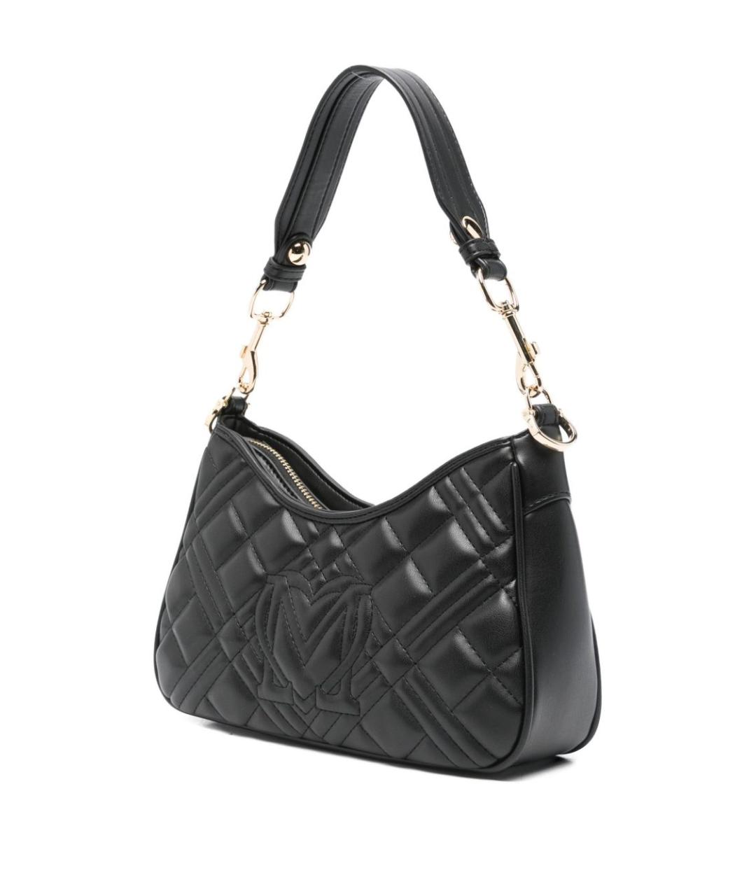 LOVE MOSCHINO Черная сумка через плечо из искусственной кожи, фото 2