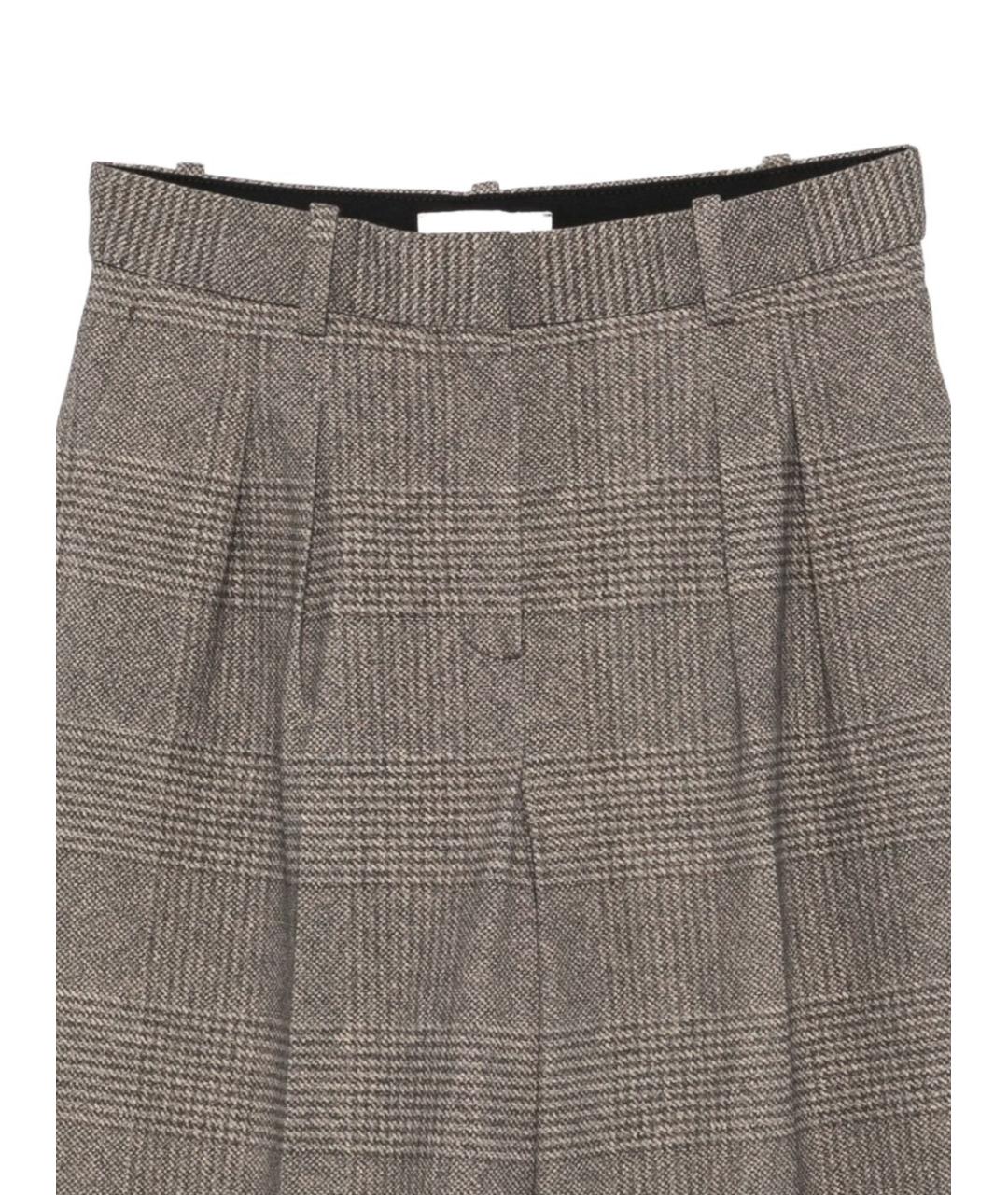 CIRCOLO 1901 Серые хлопковые прямые брюки, фото 3