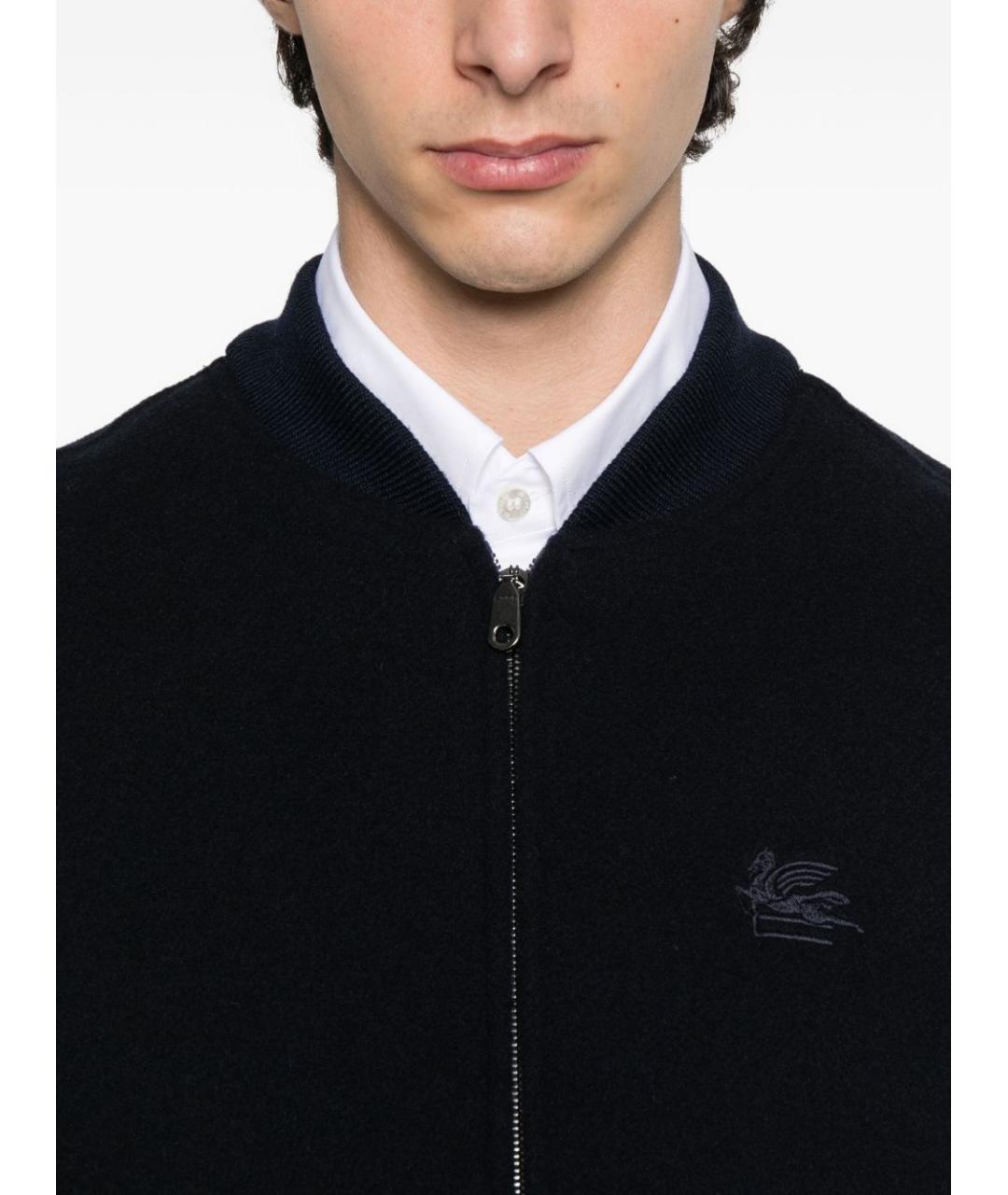 ETRO Темно-синяя шерстяная куртка, фото 4