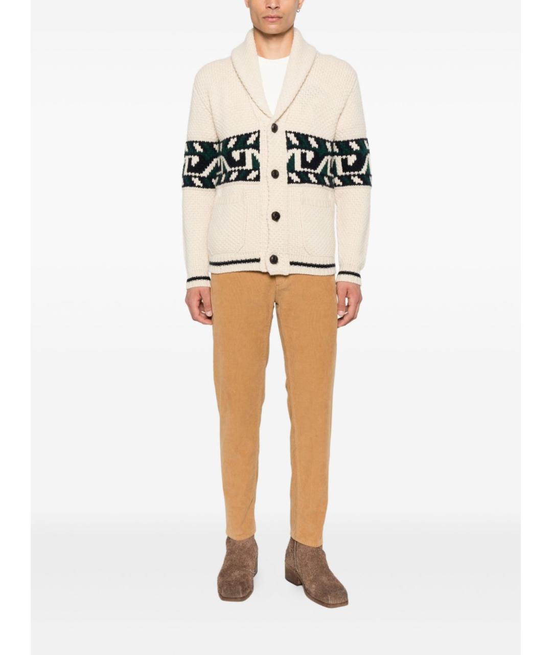 DONDUP Бежевые хлопковые прямые джинсы, фото 2