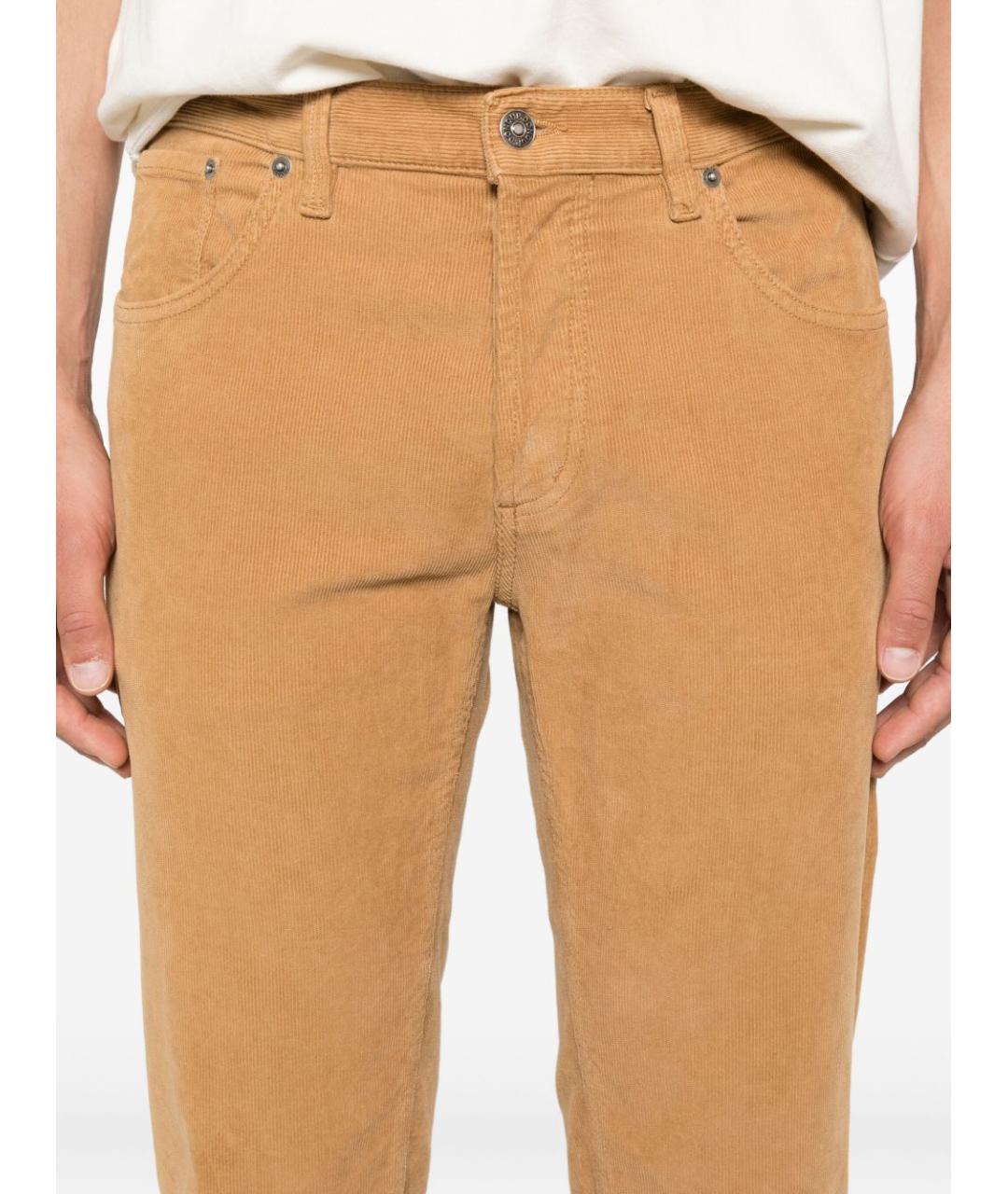 DONDUP Бежевые хлопковые прямые джинсы, фото 3