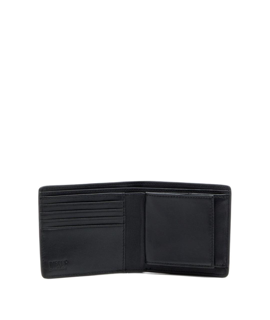 DIESEL Черный кожаный кошелек, фото 7