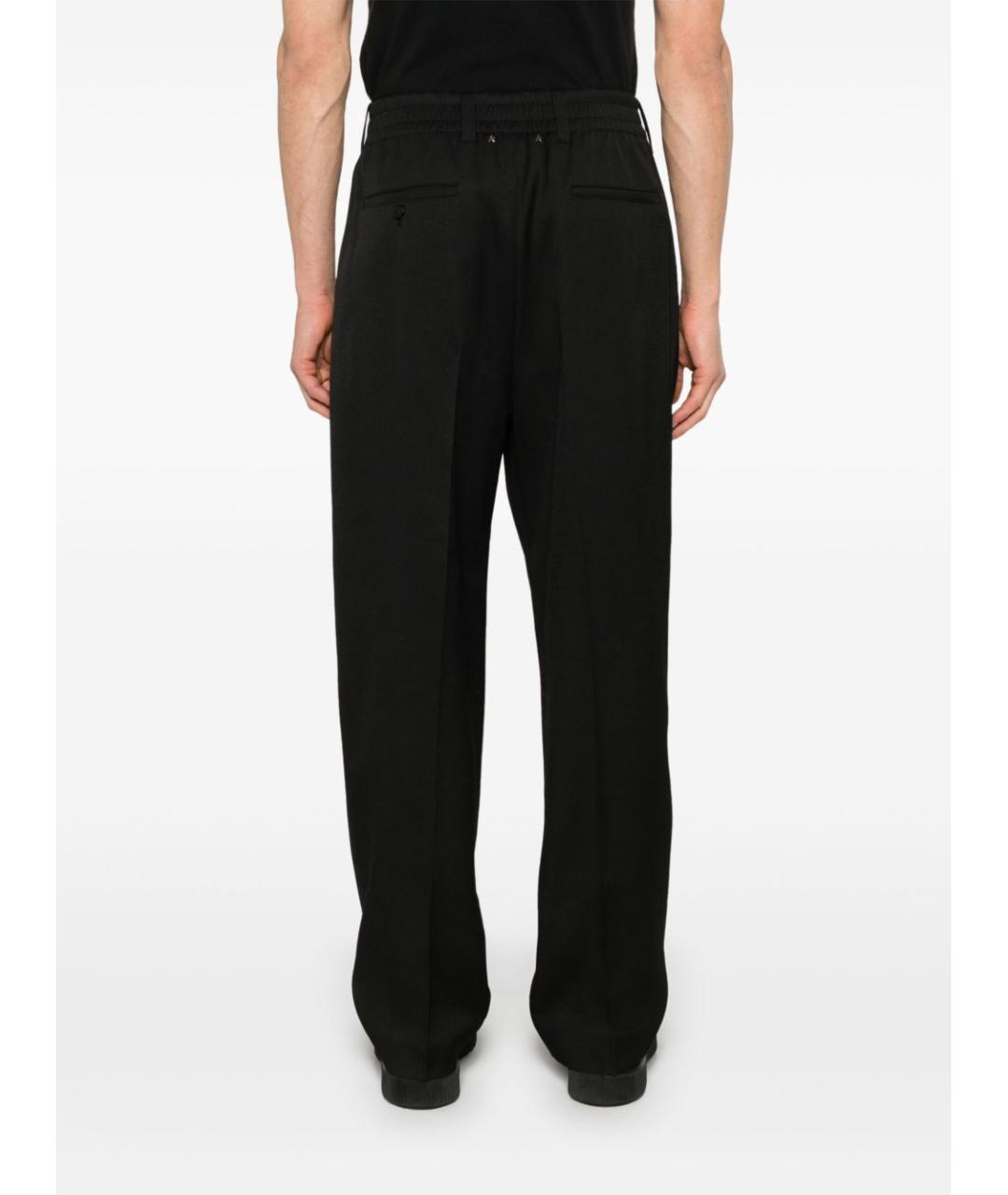 GOLDEN GOOSE DELUXE BRAND Черные шерстяные повседневные брюки, фото 5