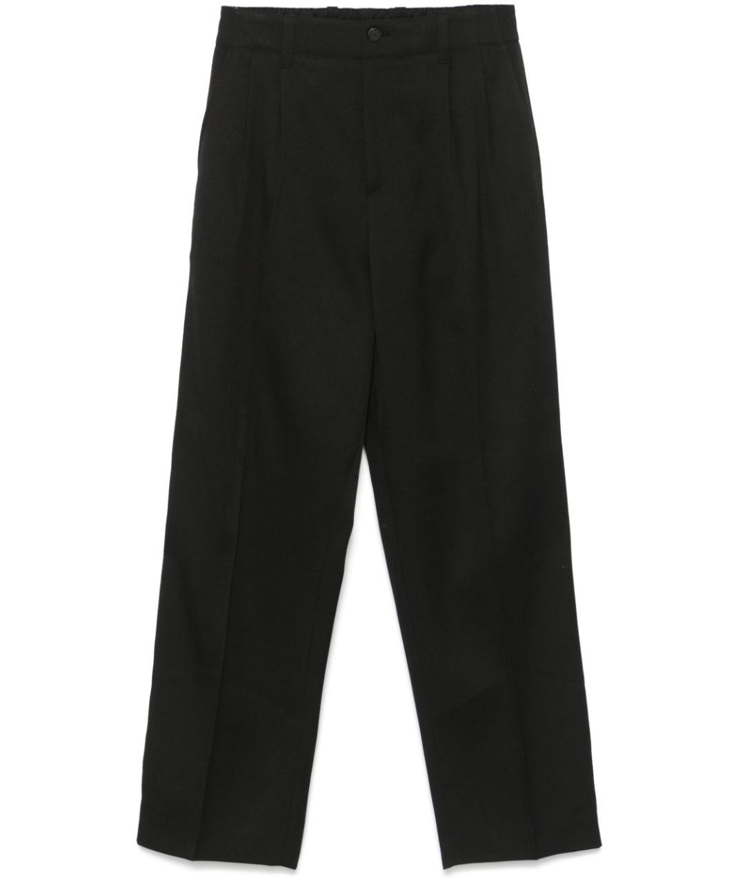 GOLDEN GOOSE DELUXE BRAND Черные шерстяные повседневные брюки, фото 1