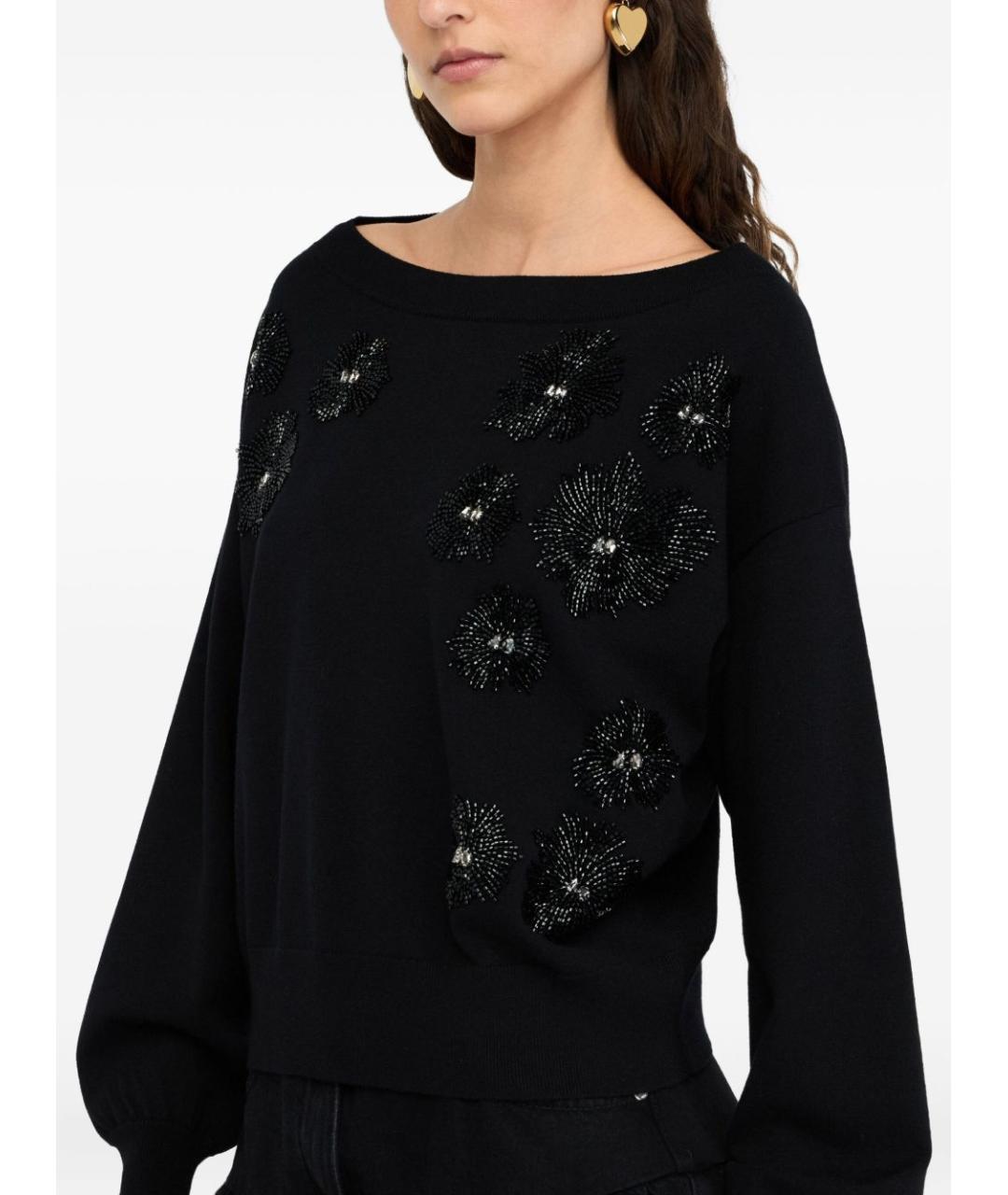 LIU JO Черный вискозный джемпер / свитер, фото 3
