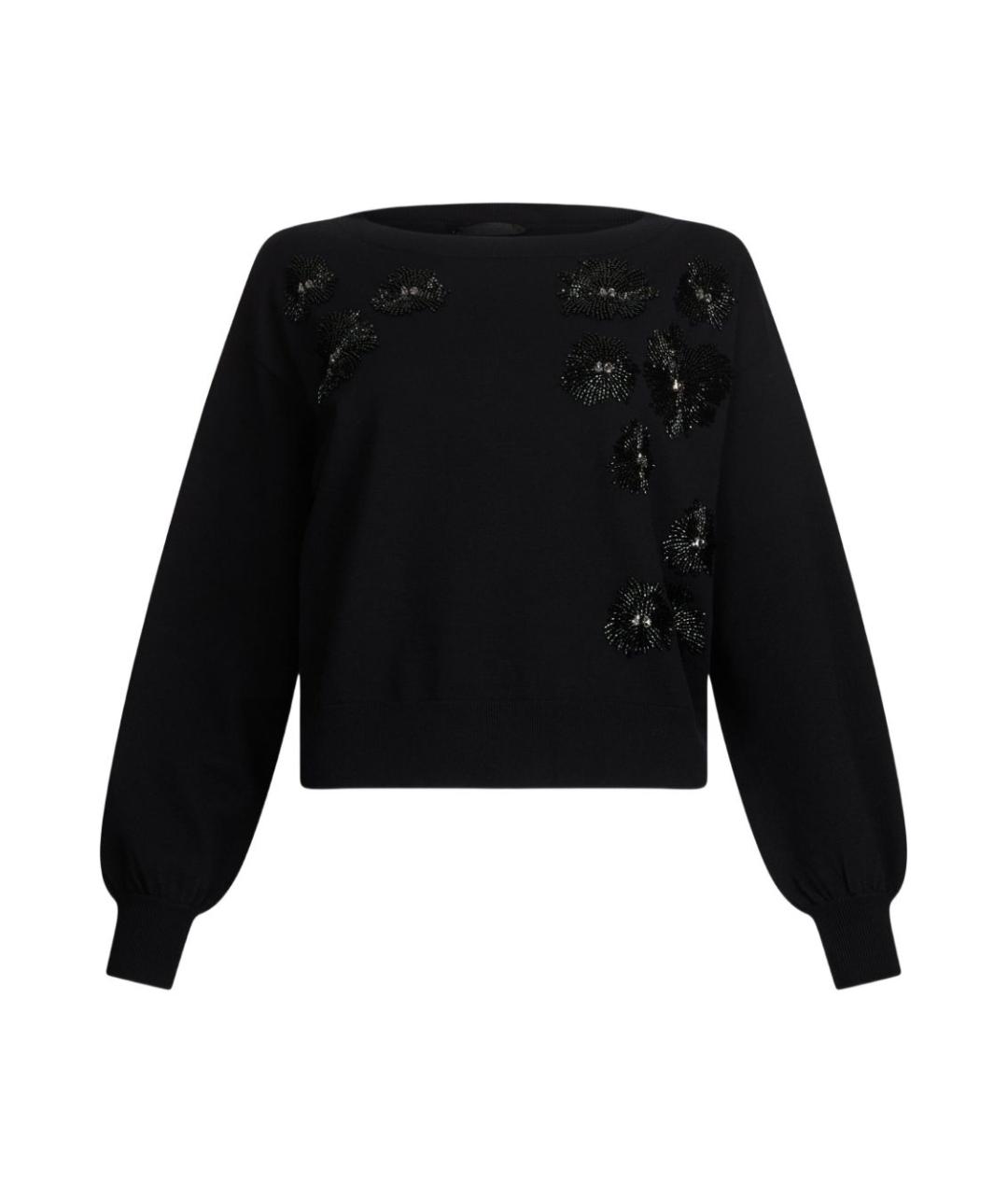 LIU JO Черный вискозный джемпер / свитер, фото 1