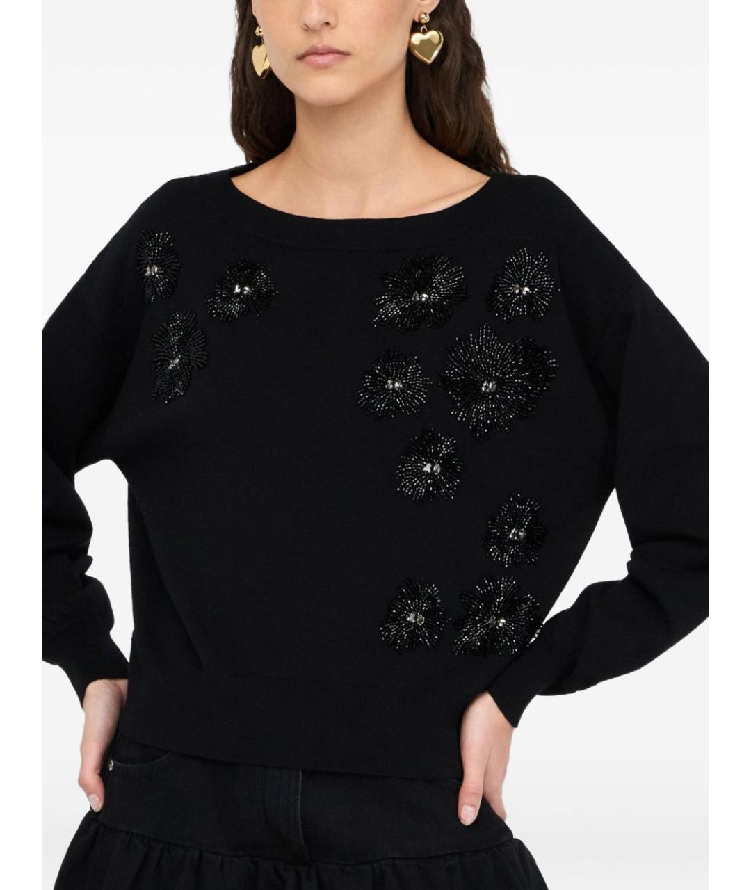 LIU JO Черный вискозный джемпер / свитер, фото 4