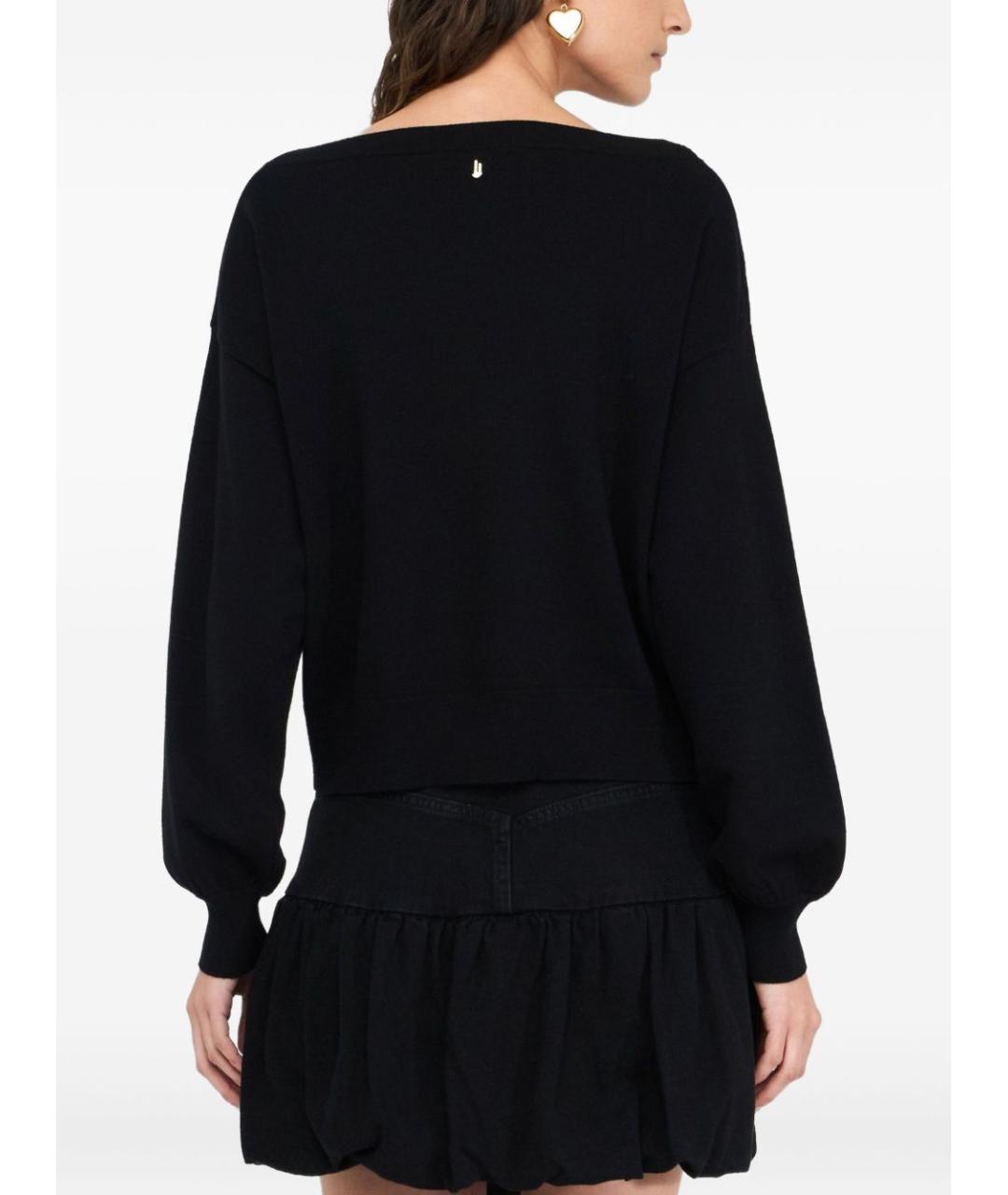 LIU JO Черный вискозный джемпер / свитер, фото 2