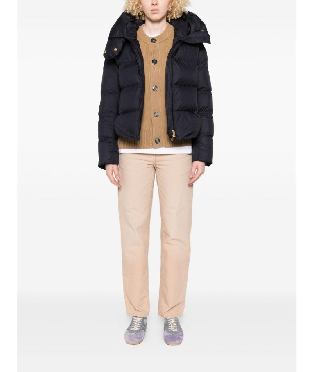 PINKO Темно-синий полиэстеровый пуховик, фото 5