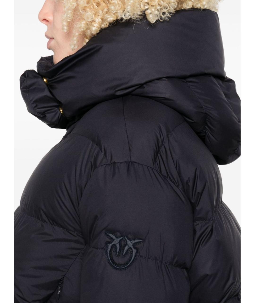 PINKO Темно-синий полиэстеровый пуховик, фото 4