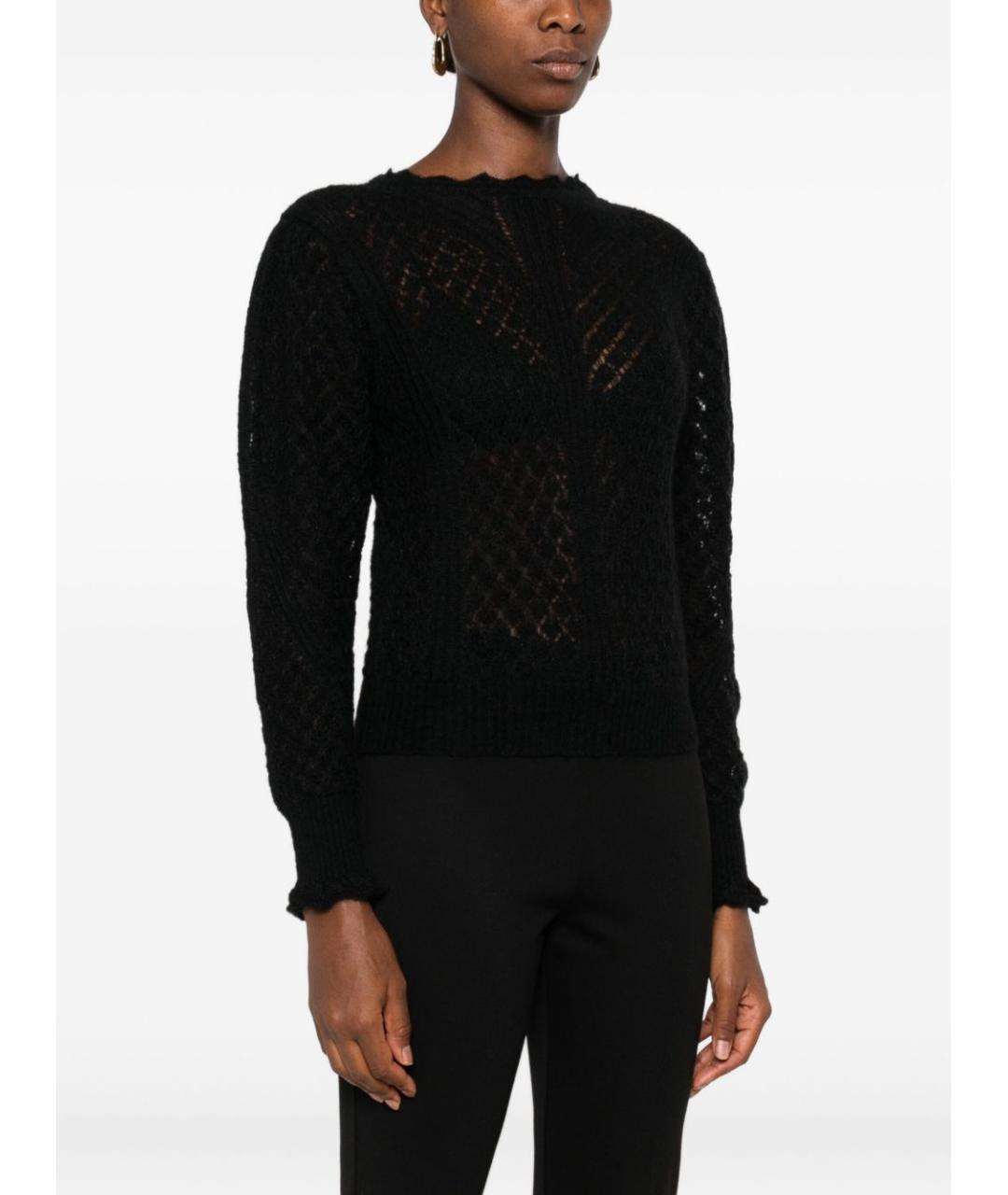 TWIN-SET Черный полиамидовый джемпер / свитер, фото 3