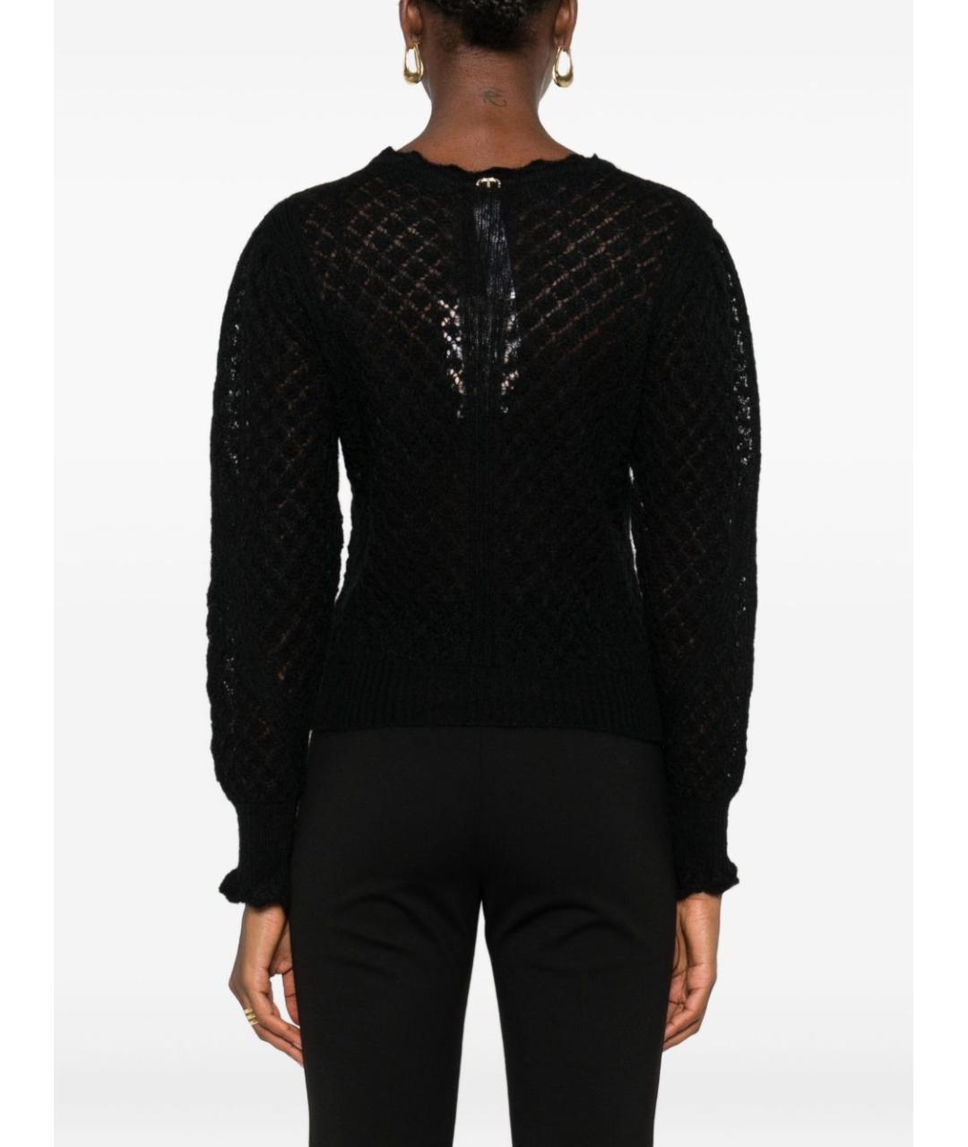 TWIN-SET Черный полиамидовый джемпер / свитер, фото 5