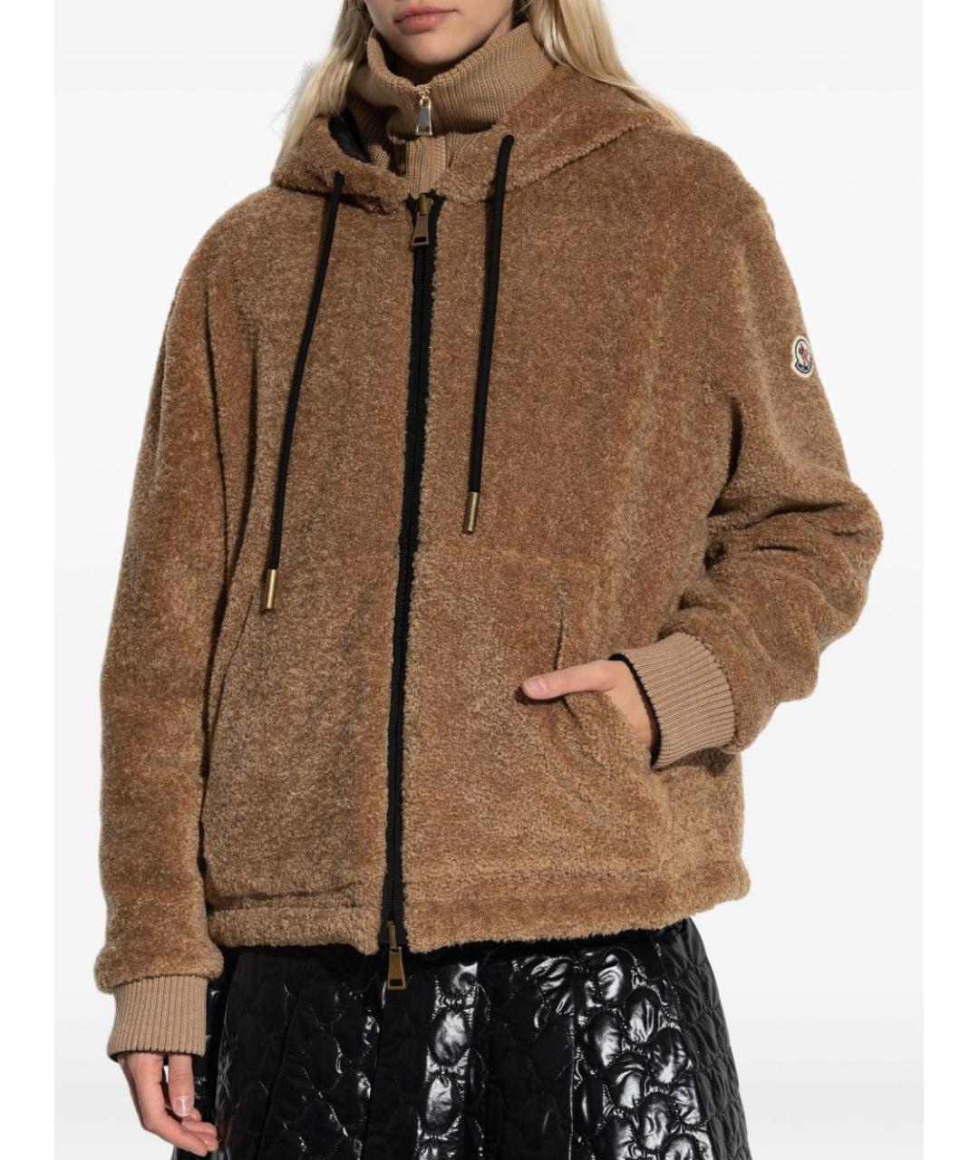 MONCLER Коричневая куртка, фото 4