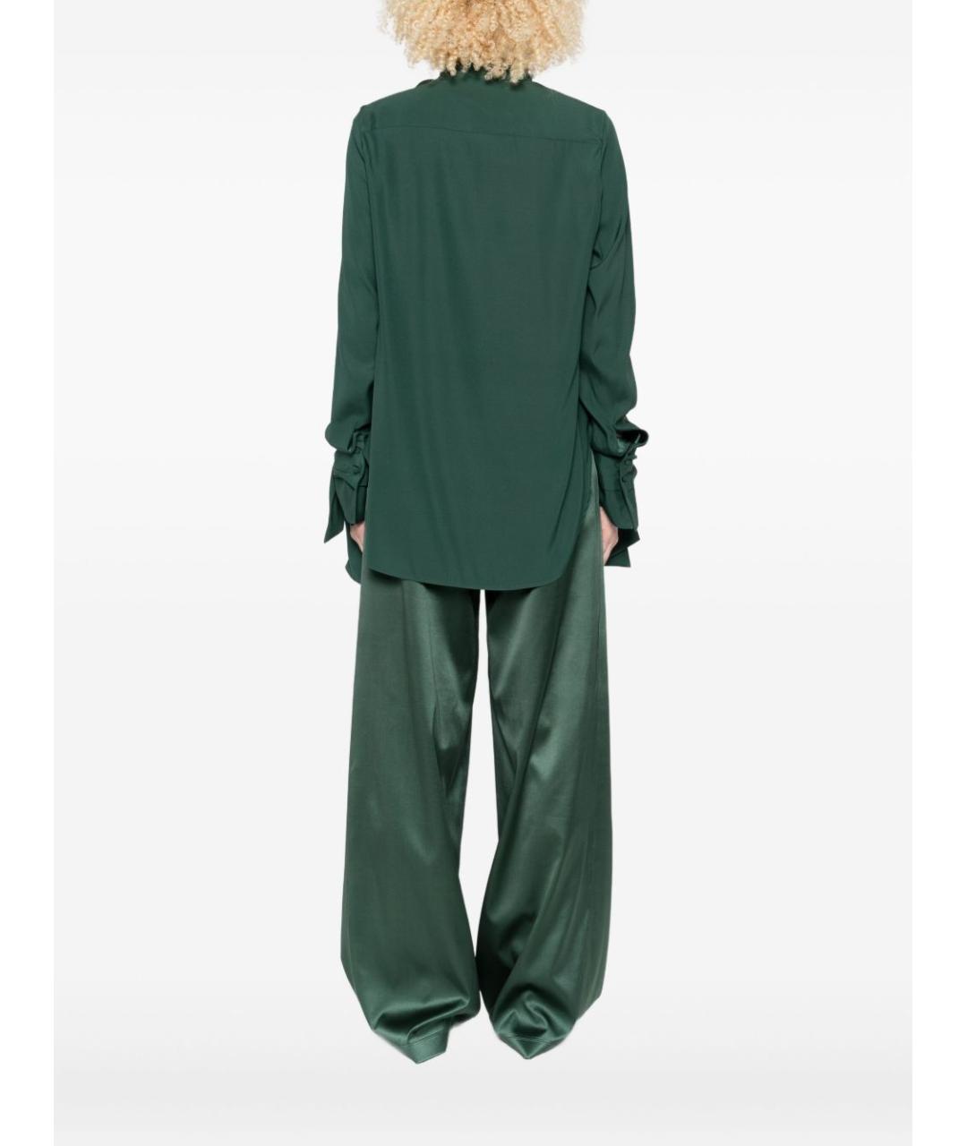 ERMANNO SCERVINO Зеленая шелковая блузы, фото 4