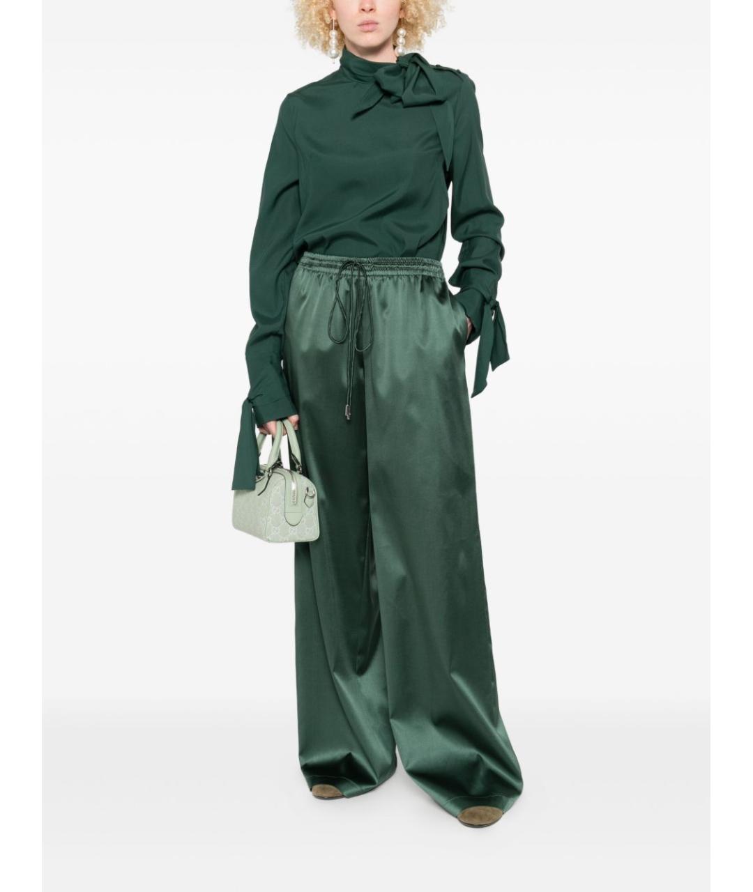 ERMANNO SCERVINO Зеленая шелковая блузы, фото 2