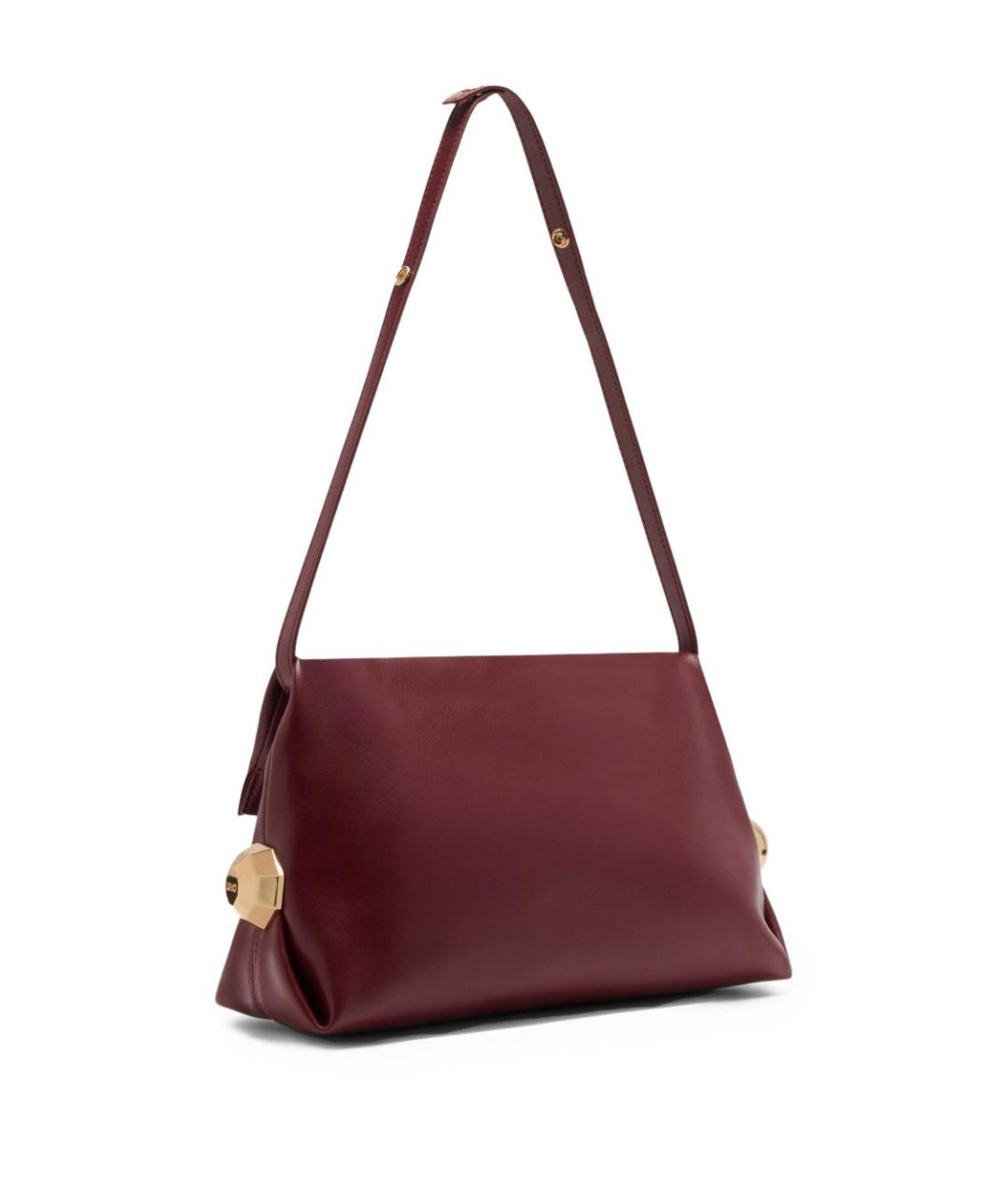 LIU JO Бордовая сумка с короткими ручками из искусственной кожи, фото 2