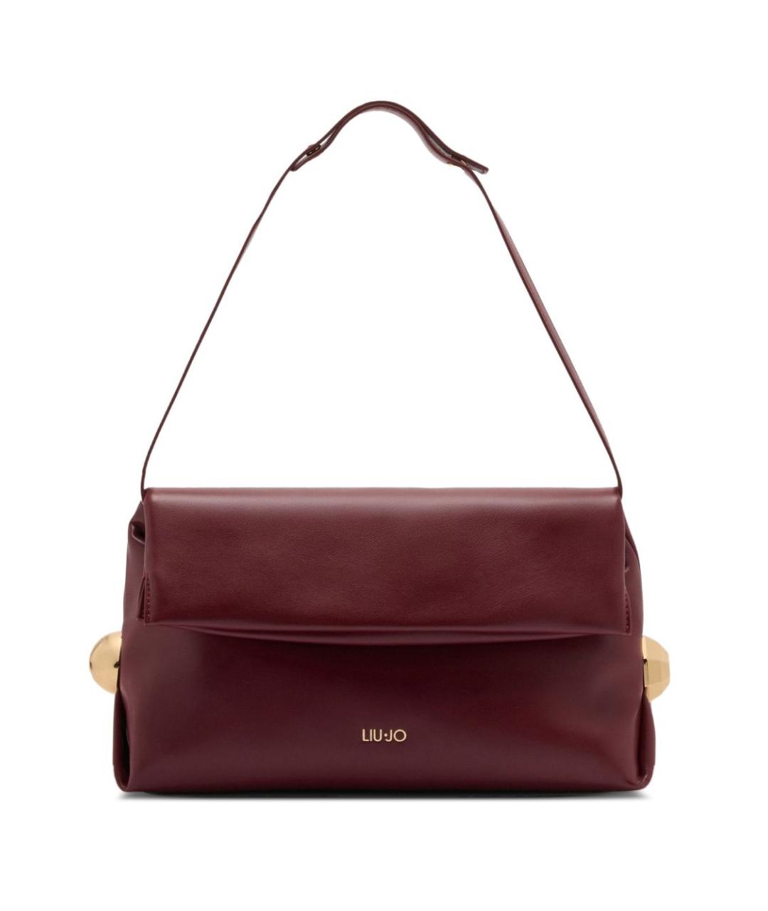 LIU JO Бордовая сумка с короткими ручками из искусственной кожи, фото 1