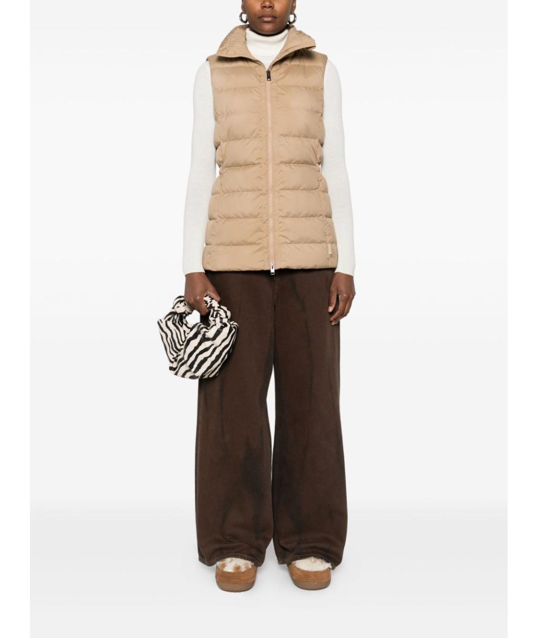 WOOLRICH Бежевый полиэстеровый жилет, фото 2