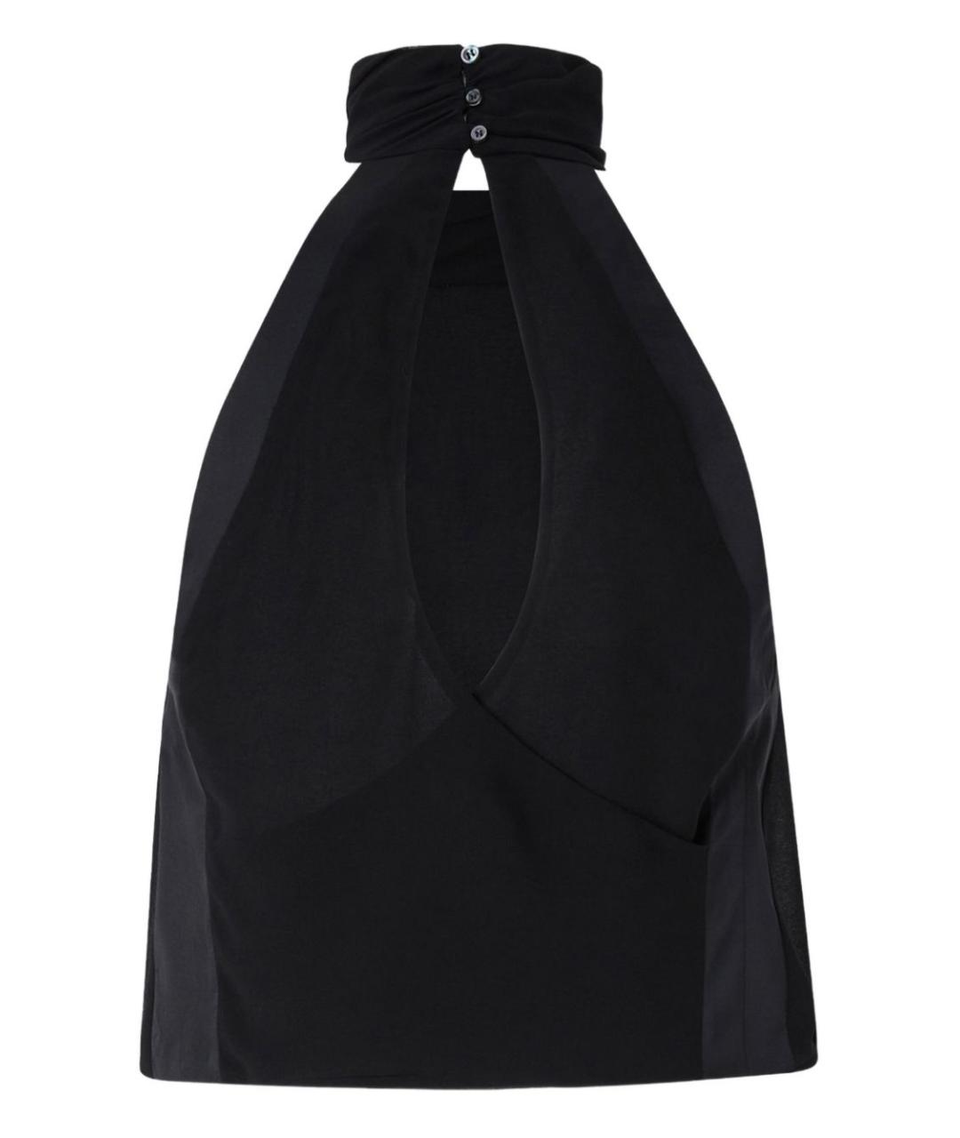 PINKO Черная полиэстеровая майка, фото 2