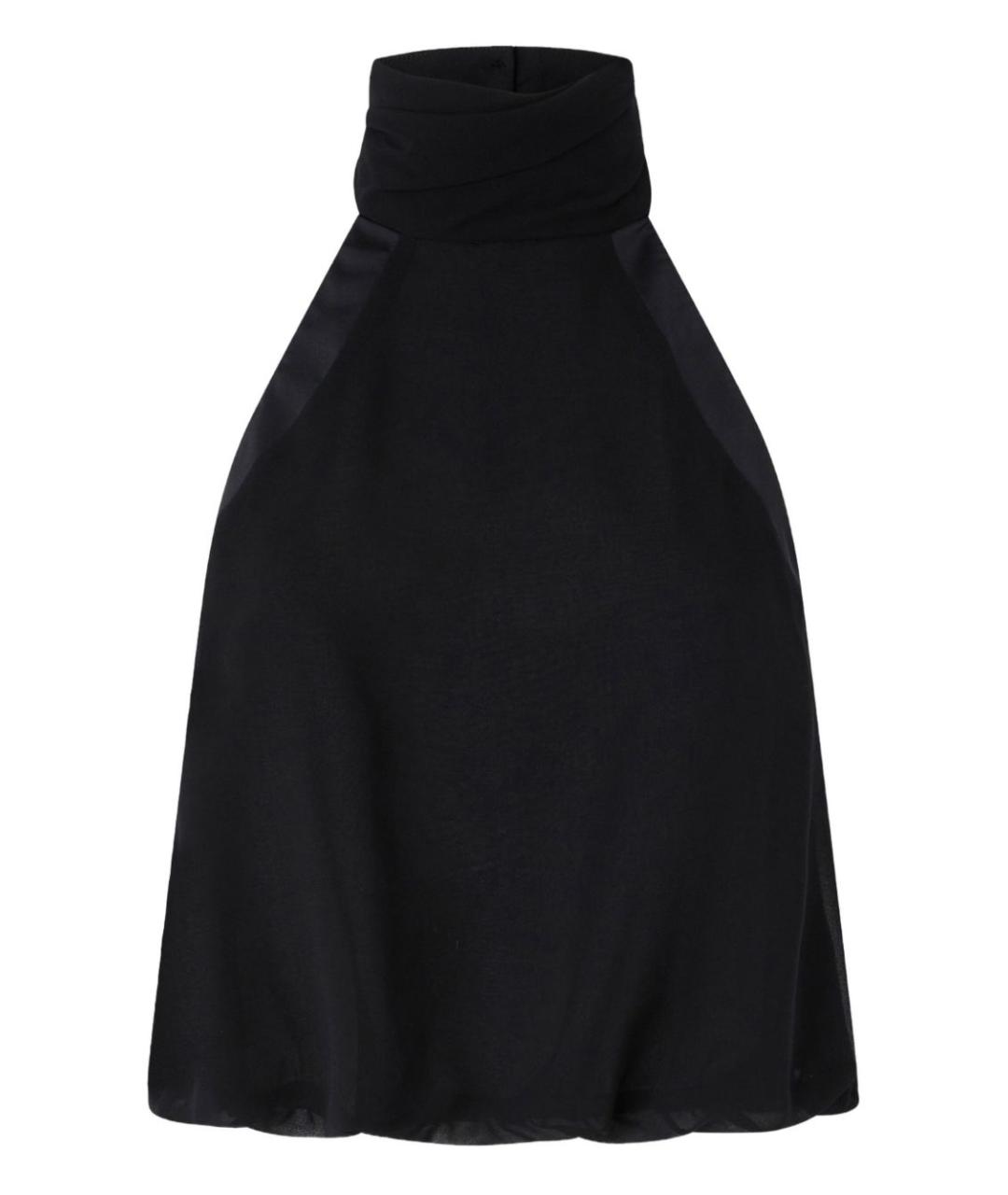 PINKO Черная полиэстеровая майка, фото 1