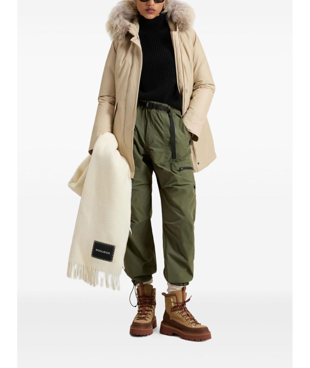 WOOLRICH Бежевая хлопко-эластановая парка, фото 2