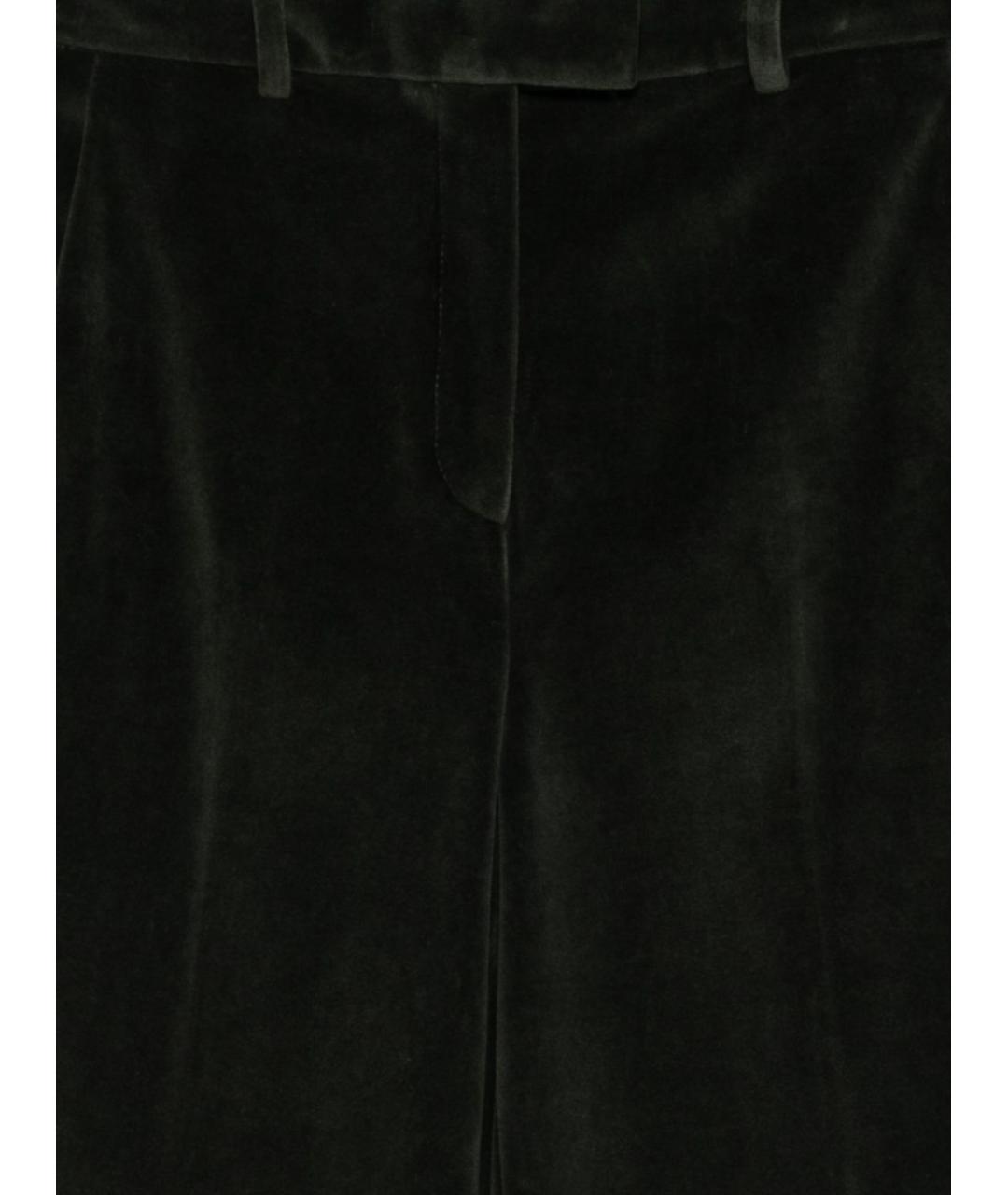 CIRCOLO 1901 Зеленые хлопковые прямые брюки, фото 2