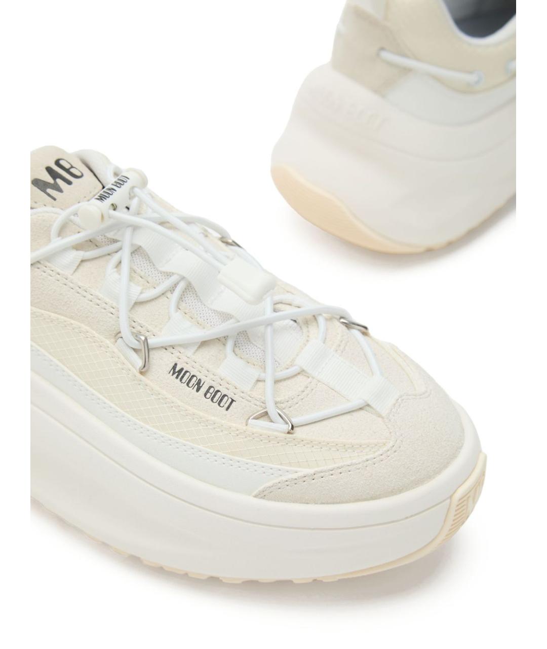 MOON BOOT Белые синтетические кроссовки, фото 4