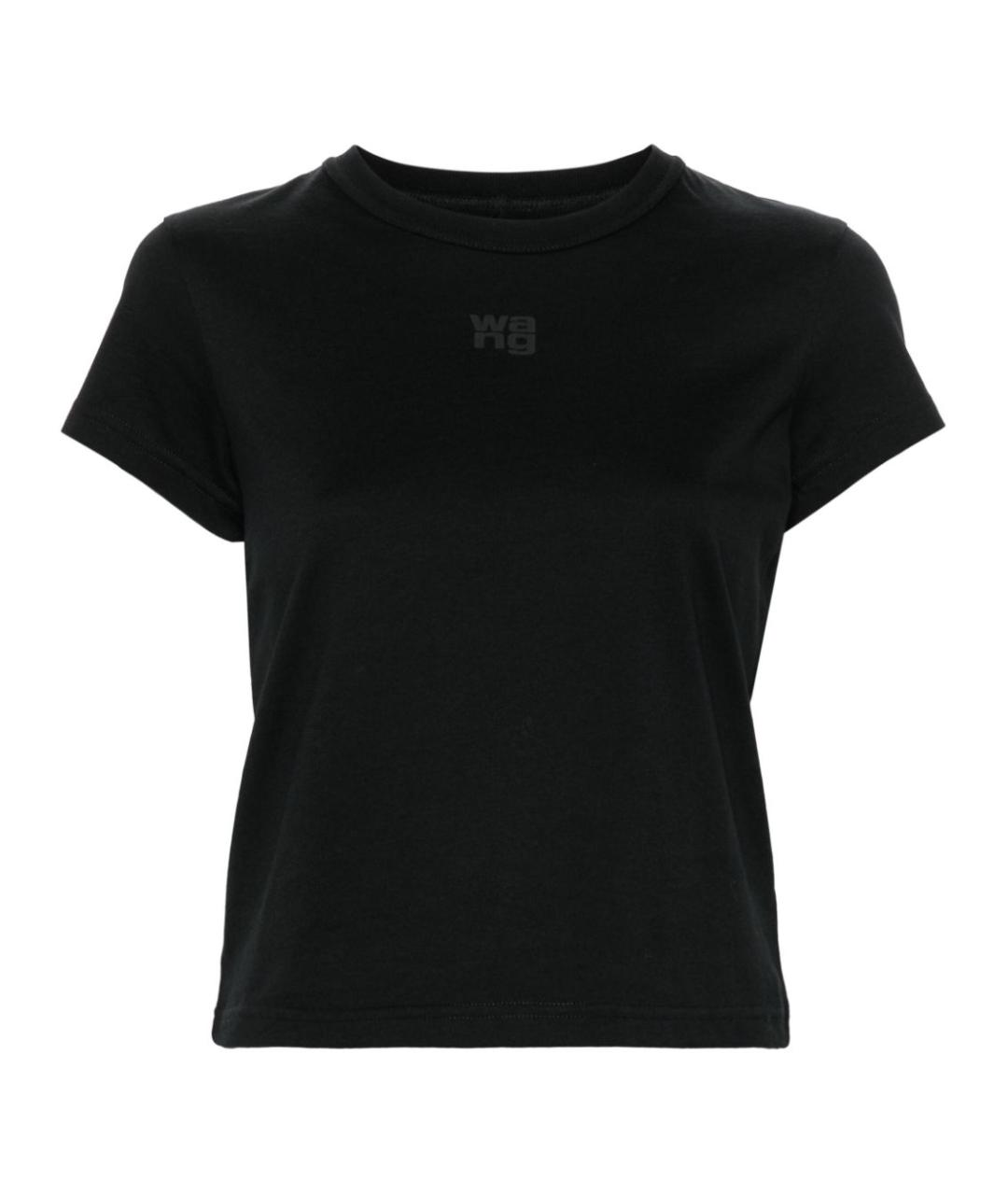 ALEXANDER WANG Черная хлопковая футболка, фото 1