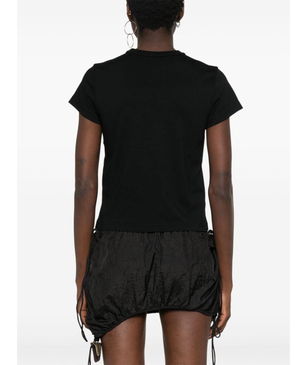ALEXANDER WANG Черная хлопковая футболка, фото 3