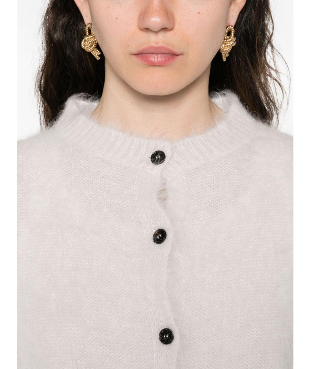 ANTONELLI FIRENZE Серый хлопковый кардиган, фото 5