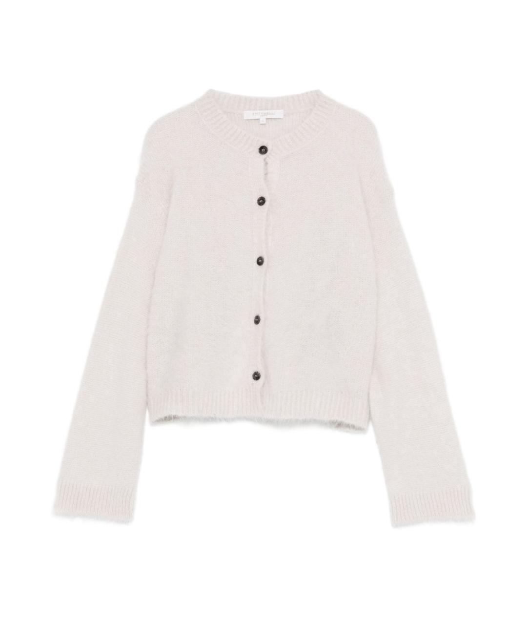 ANTONELLI FIRENZE Серый хлопковый кардиган, фото 1