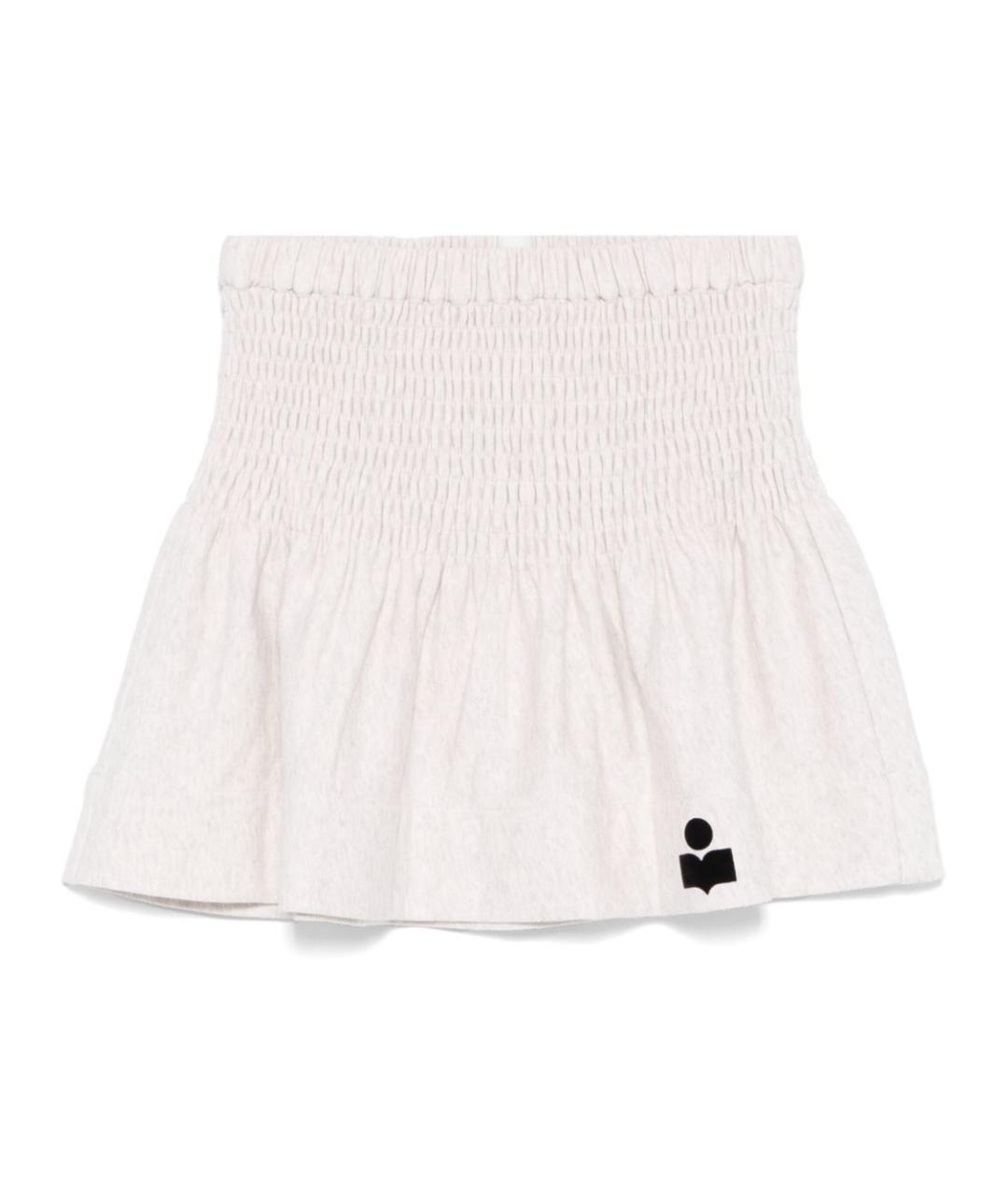 ISABEL MARANT ETOILE Бежевая хлопковая юбка мини, фото 1